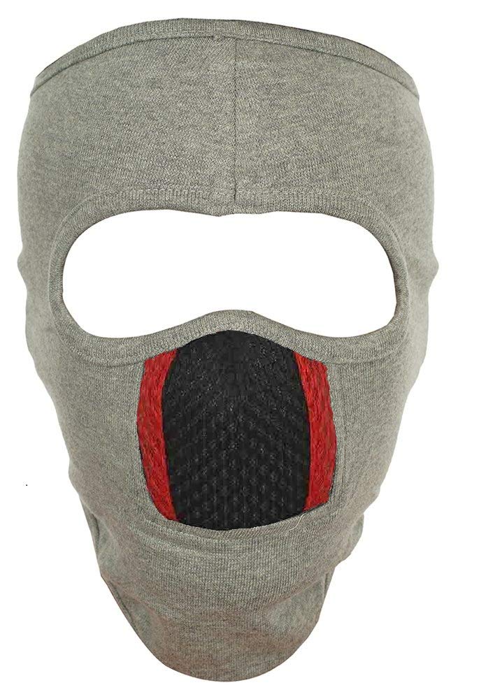 Gajraj Unisex Cotton Bike Riding & Cycling Anti Pollution Dust Sun Protecion Full Face Cover Mask With Air Filter Mesh (Classic 