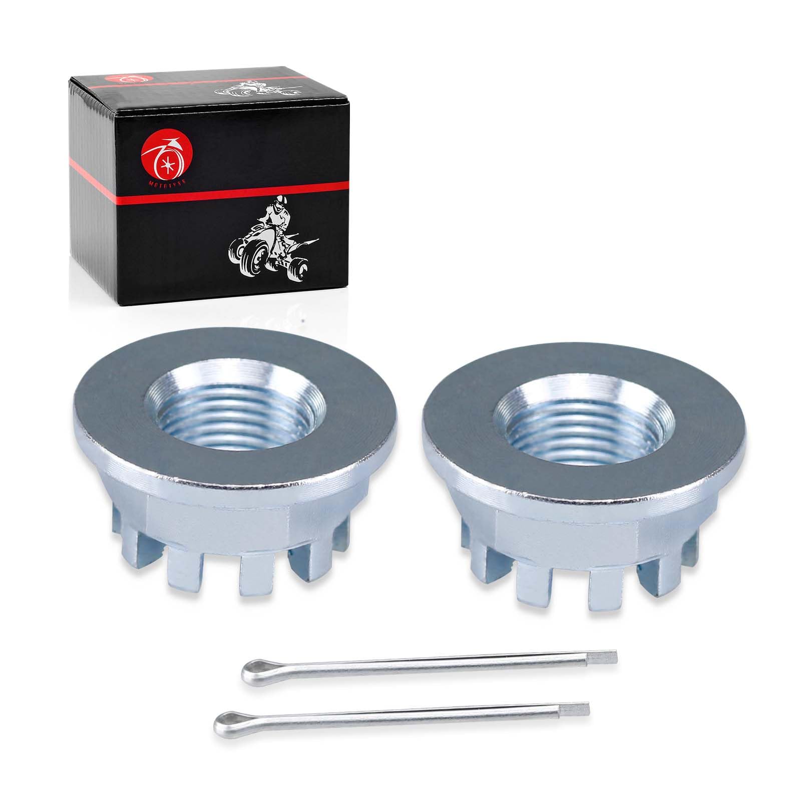 2Pcs Rear Axle Castle Nuts 18mm for Honda TRX200 SX D TRX250X TRX250EX Fourtrax 300 TRX300 TRX300FW TRX300EX TRX400EX TRX450R TR