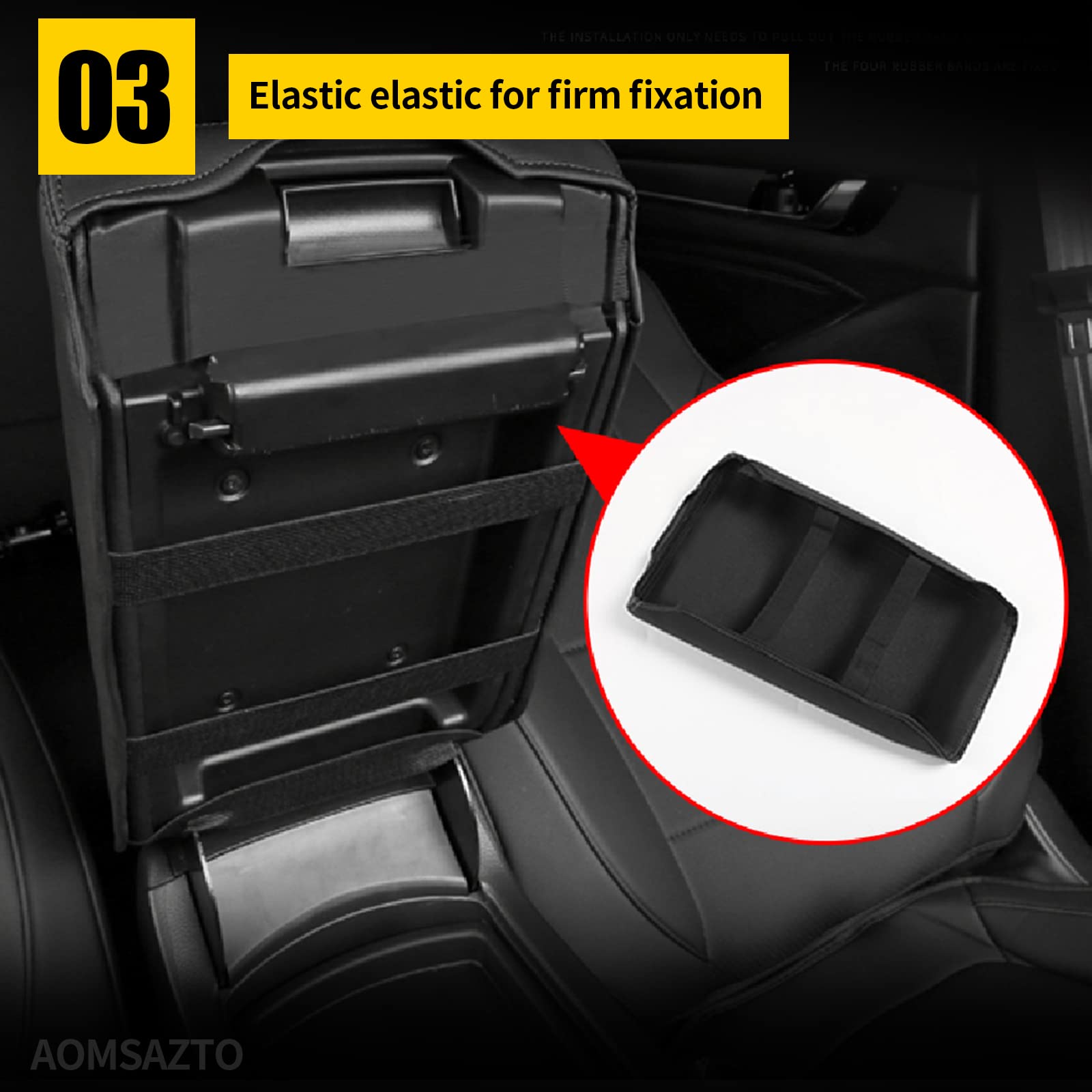 AOMSAZTO Armrest Covers for 2012-2016 Honda CR-V, Black Center Console Replacement