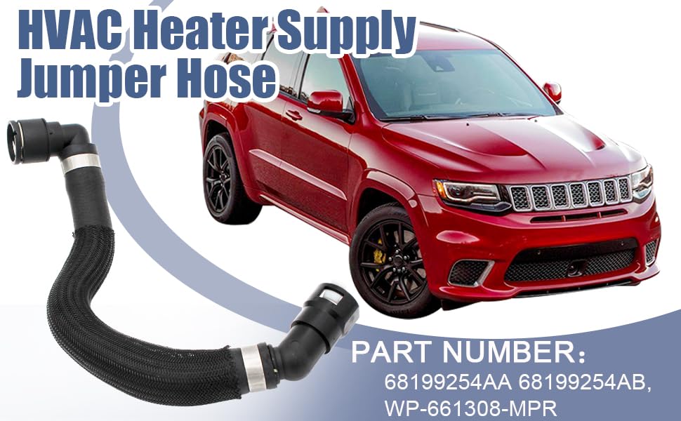 Cool Star 68199254Ab 68199254Aa Hvac Heater Hose Connector Compatible With 2014-2018 Jeep Cherokee 2.4L And Compatible With Chry
