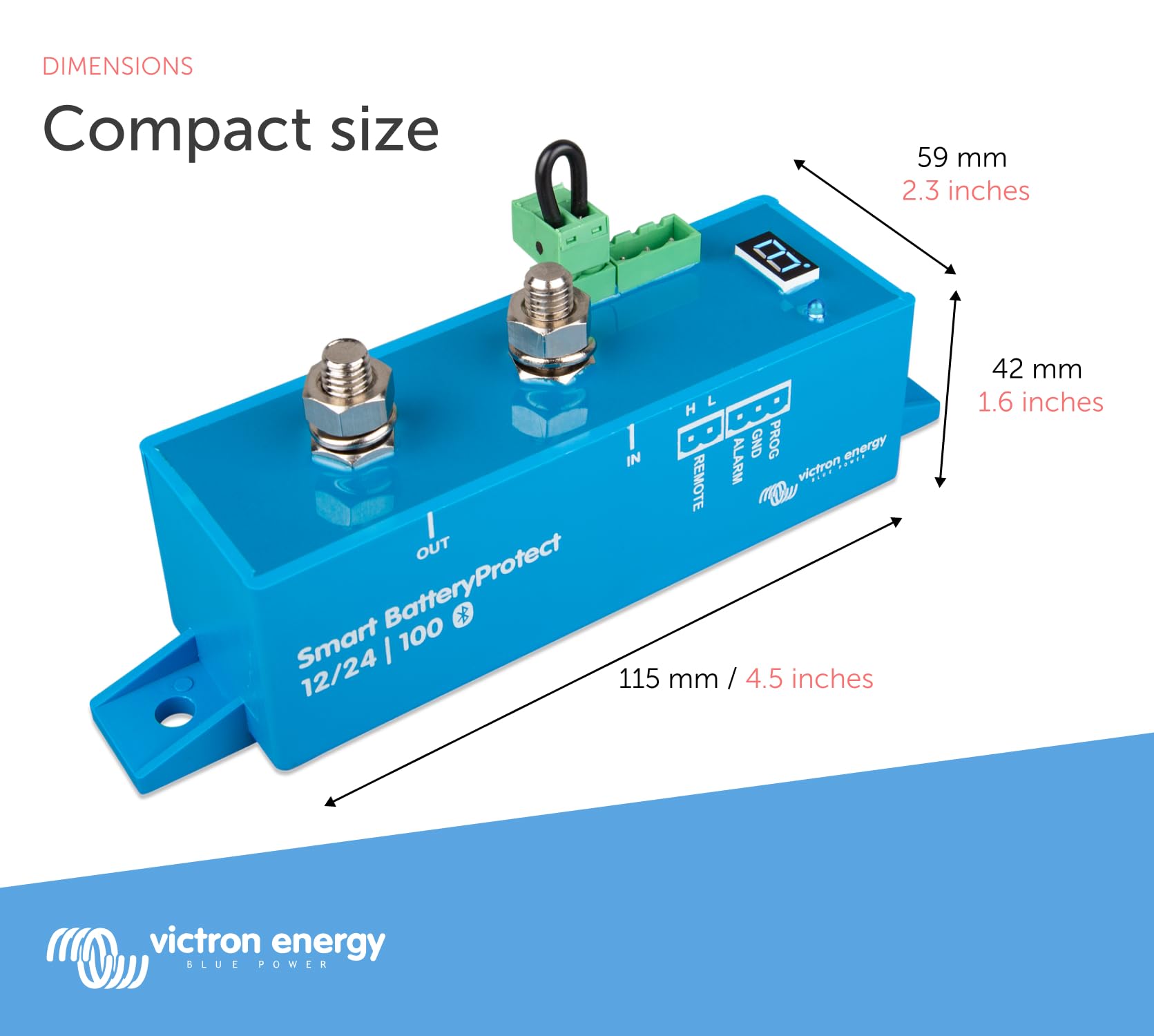 Victron Energy Smart Batteryprotect 12/24-Volt 100 Amp (Bluetooth)