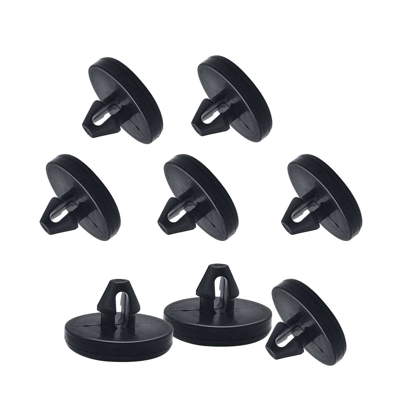 Ajxn 8 Pcs Brake Switch Stopper Car Truck Auto Pedal Pad Light Clutch Stopper 90541-06036 (Black)