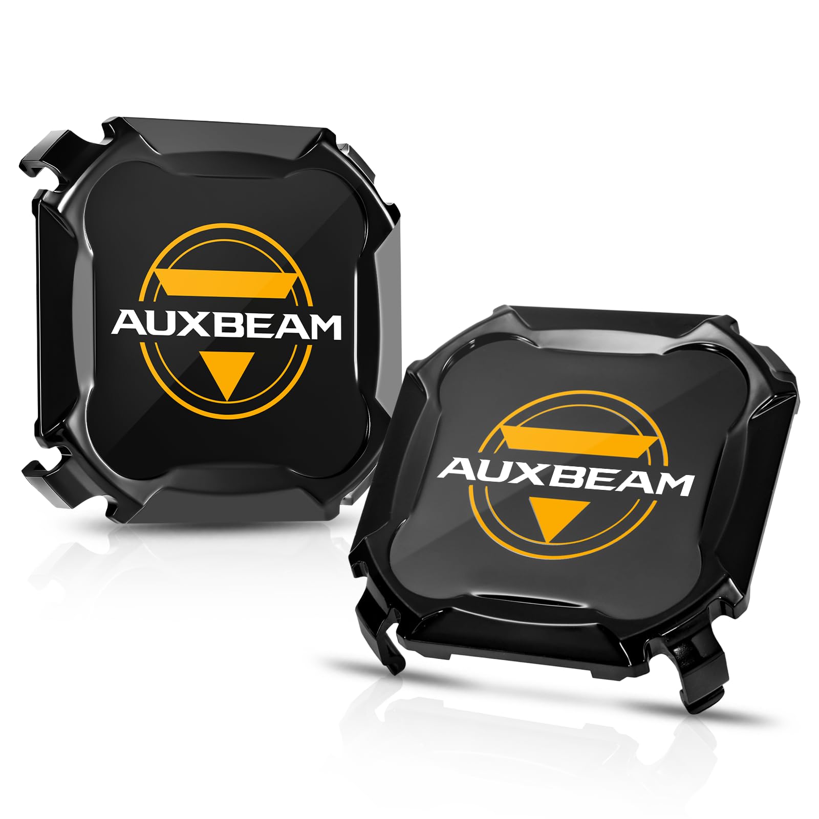 Auxbeam 4 Inch Black LED Pods Covers, 2PCS Cube-Z Series LED Cube Protective Light Covers, Polycarbonate Protective Lens Covers 