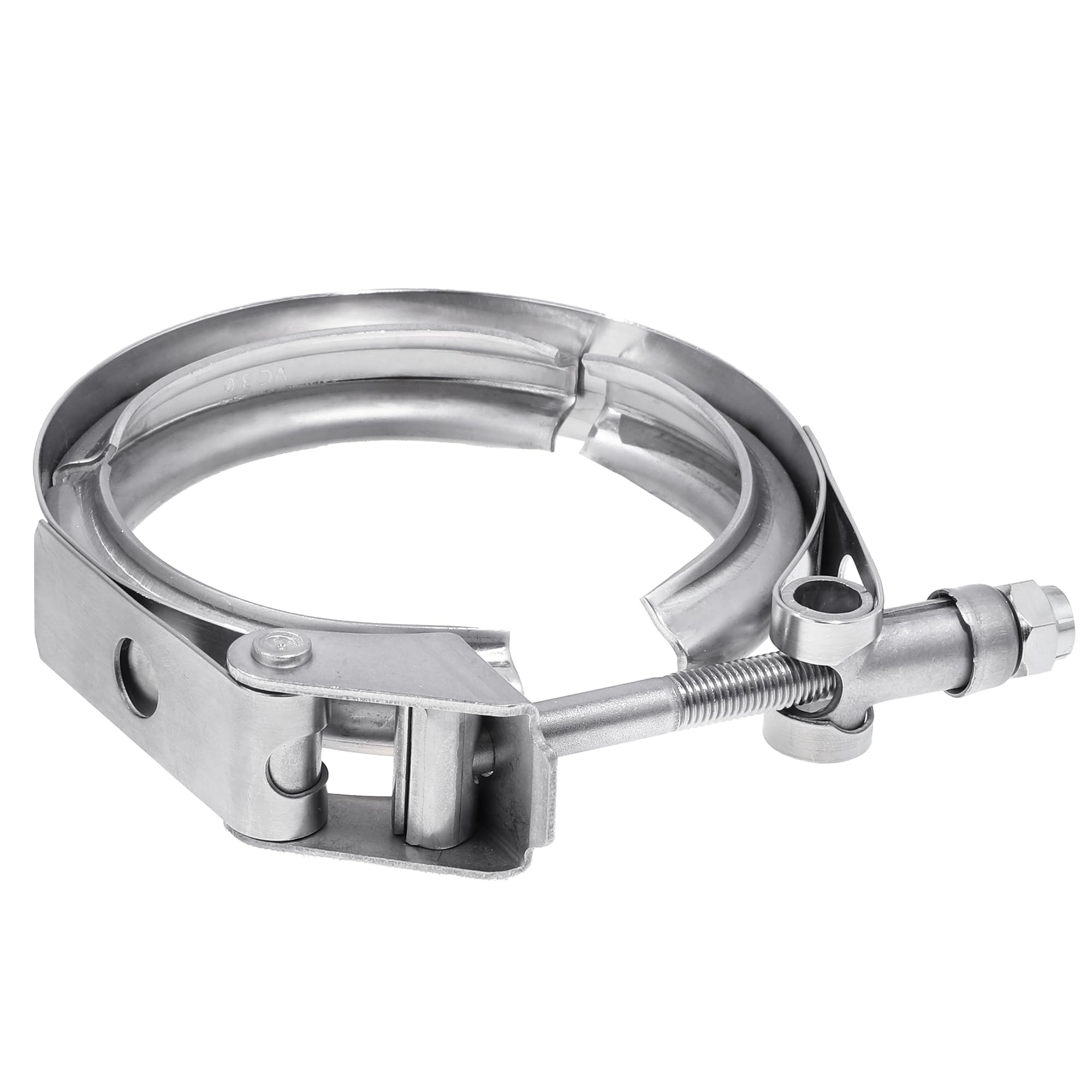 Wysiwyka 3.5 Inch Quick Release V Band Clamp 304 Stainless Steel, For Turbo Exhaust Downpipe, Racing Ford Pickup Truck Exchange