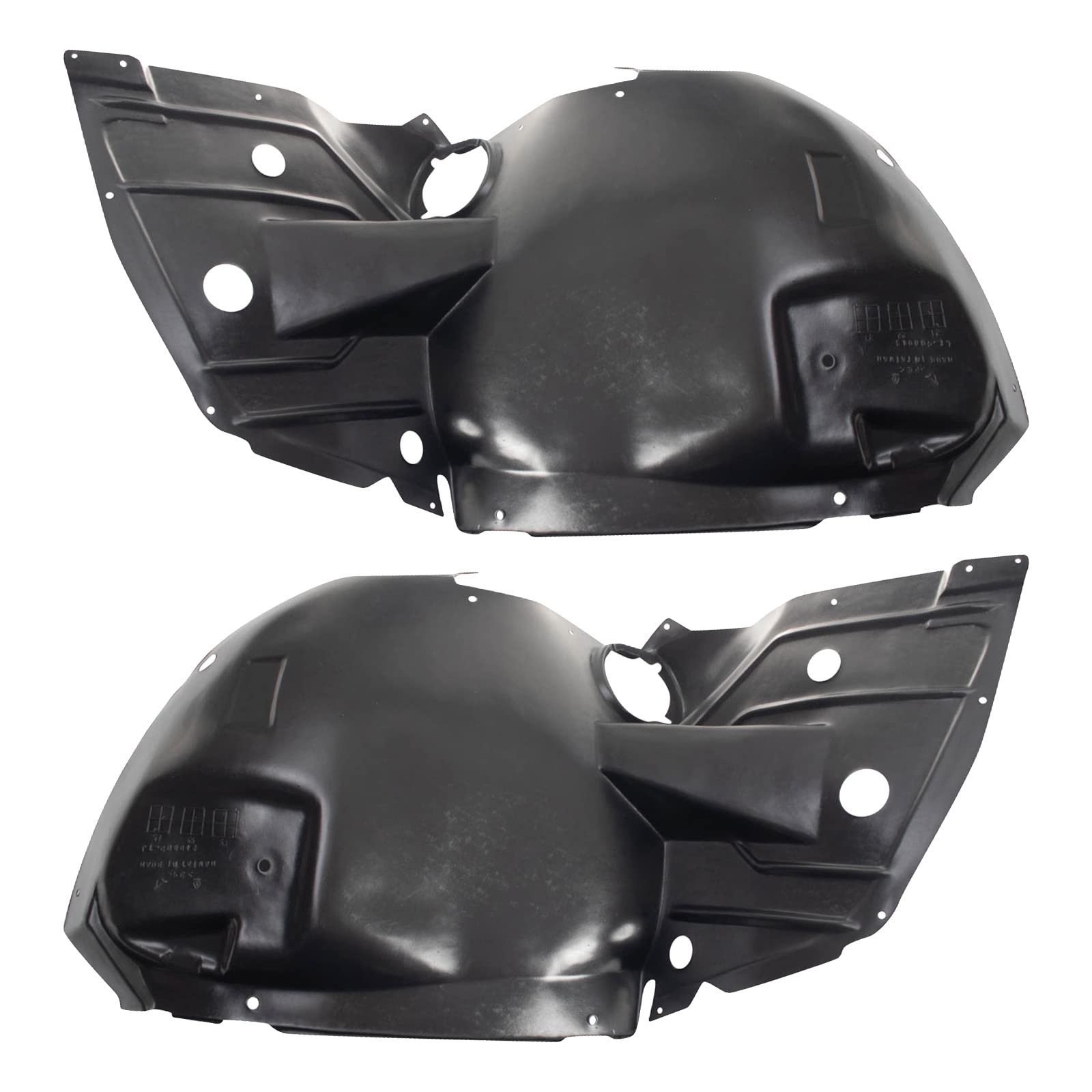 Trq Inner Fender Liner Set Compatible With 2009-2015 Cadillac Cts Gm1248229 Gm1249229