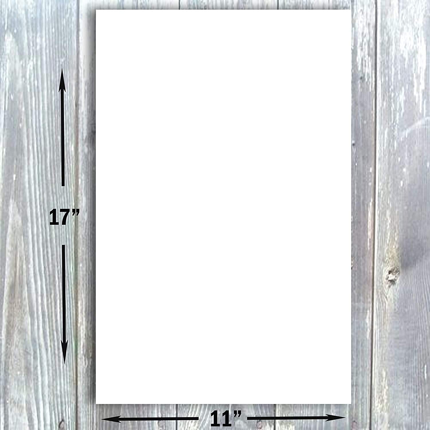 Hamilco White Cardstock Thick 11X17 Paper - Heavy Weight 100 Lb Cover Card Stock 25 Pack