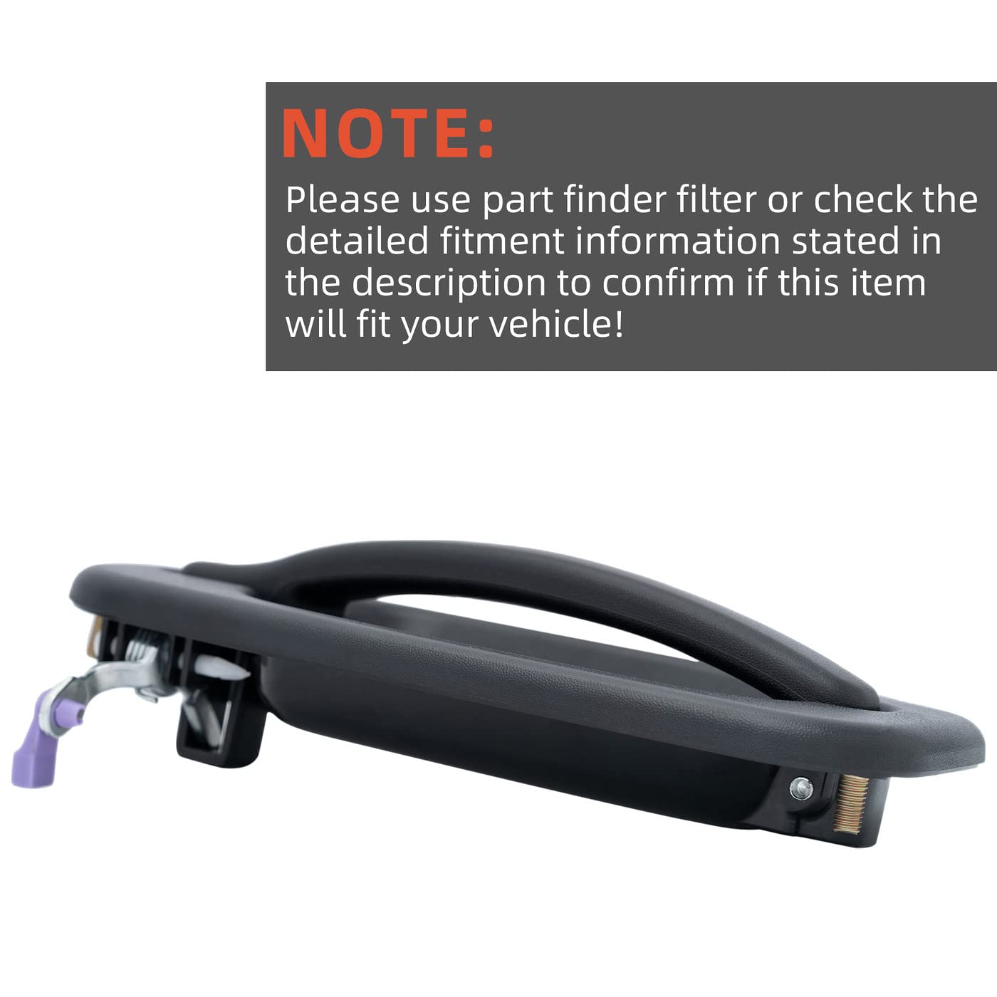 Deal Auto Electric Parts 1Pc Front Driver Left Side Textured Black Exterior Door Handle W/Key Hole Compatible With 99-06 Silverado/Sierra 00-06 Suburban/Tahoe/Yukon/Xl 02-06 Avalanche/Escalade/Esv/Ext