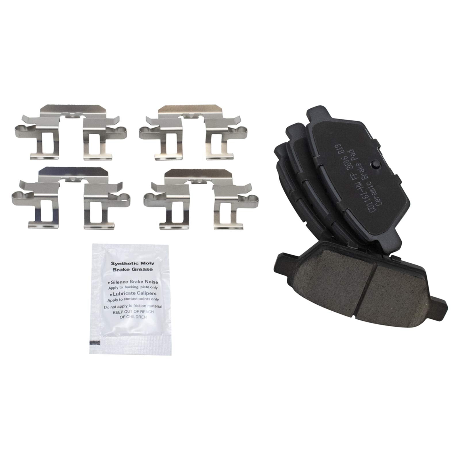 Trq Rear Brake Pad & Rotor Kit Brake Pads Brake Rotor Ceramic Premium G-Coated Compatible With 2006-2012 Ford Fusion 2007-2012 L