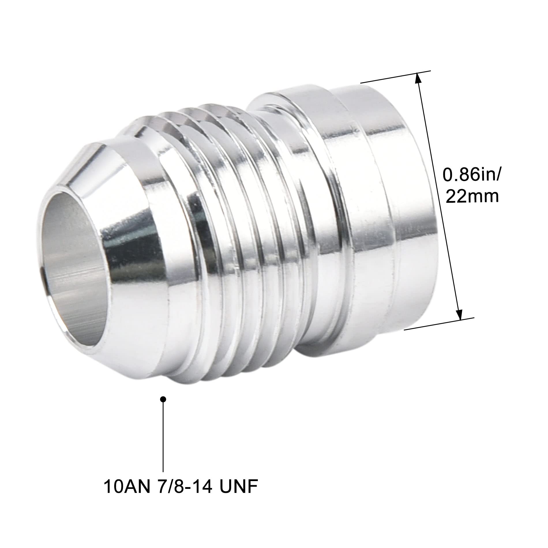 Evil Energy 10An Male Weld On Bung Fitting Aluminum 2Pcs