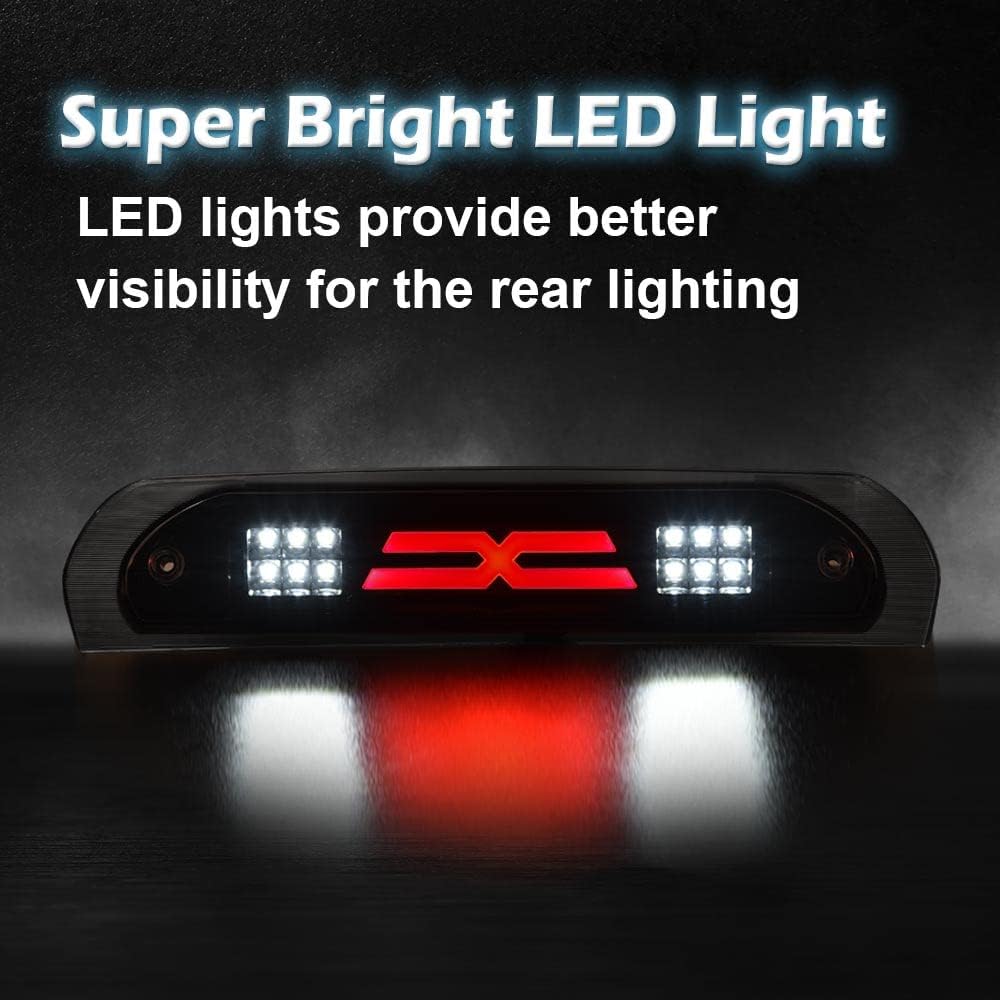Pit66 Led 3Rd Brake Light Compatible With Dodge Ram 1500 2002-2008/Compatible With Dodge Ram 2500 3500 2003-2009 Third Brake Lig