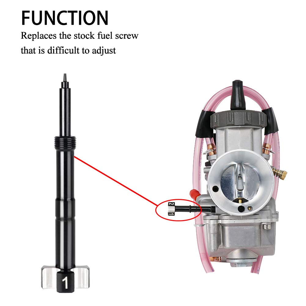 Air Fuel Mixture Screw Cnc Adjust Carb Fcr Air Screw Compatible With Keihin Carburetor Four-Strokes Fcr Carbs Motorcross Motorcy