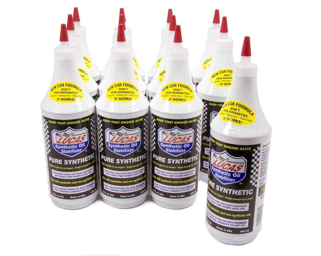 Lucas Oil 10130-Synthetic Oil Stabilizer - 1 Quart (Pack Of 12)