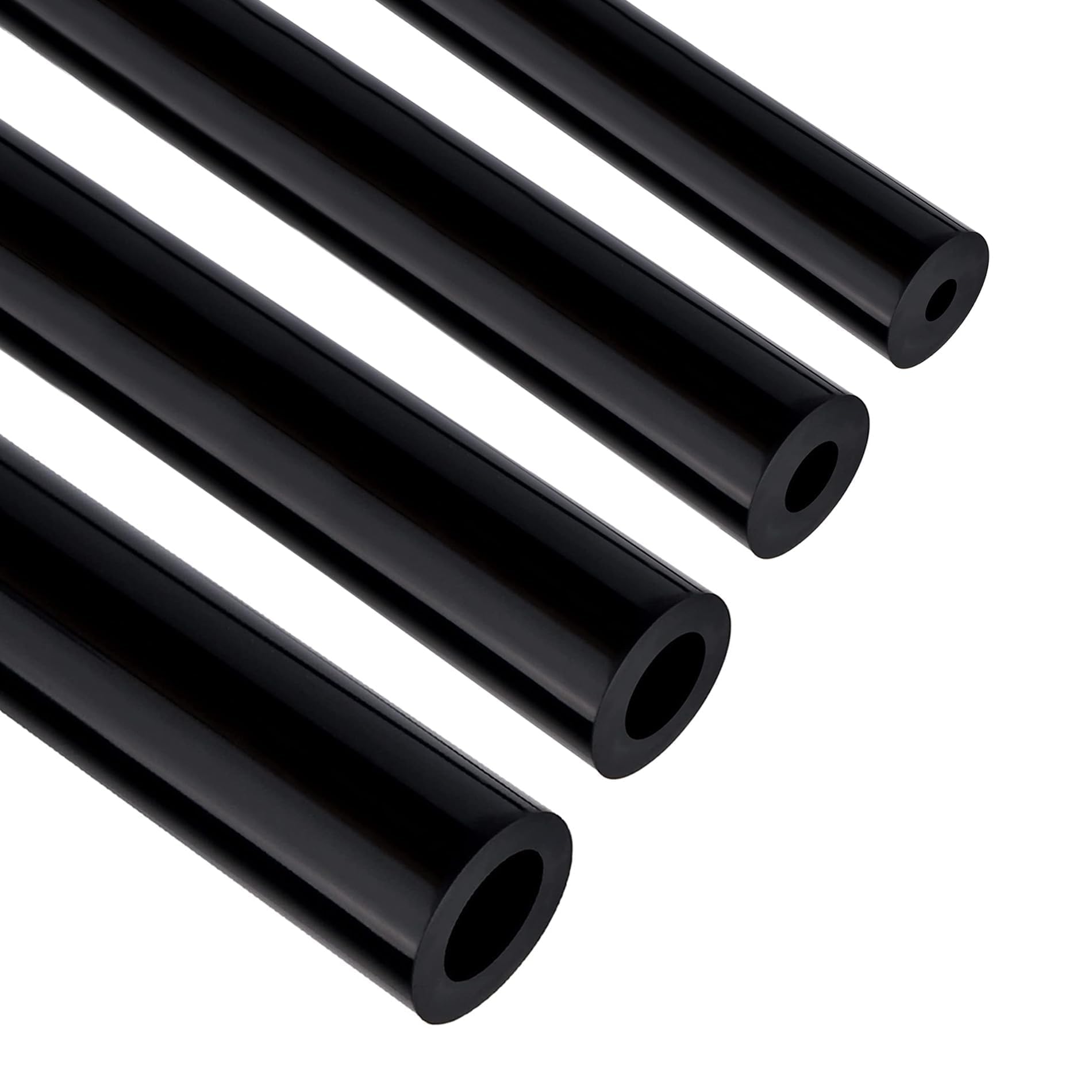 EVIL ENERGY 5/32 1/4 5/16 3/8 Silicone Vacuum Tubing Hose Line Kit 10FT 4PCS 130PSI Max Pressure Black (4mm 6mm 8mm 10mm)