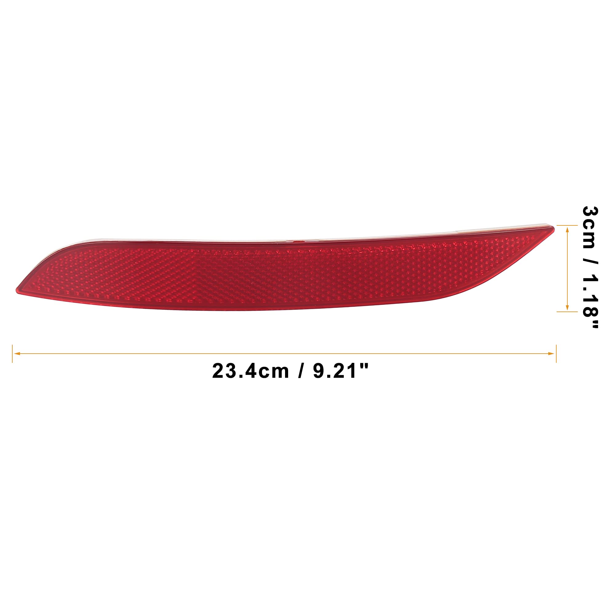 X Autohaux 1 Pair Car Rear Bumper Reflector Strip Cover Left Right Side 63147314883 63147314884 For Bmw X1 2013-2015