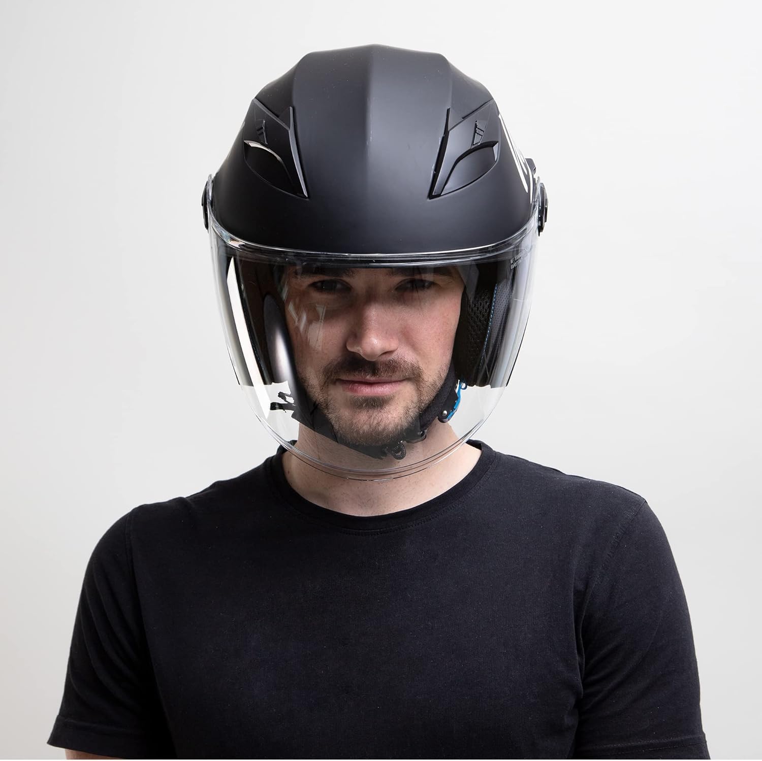 Westt Open Face Helmets With Dual Sun Visor- Motorcycle Helmet For Men And Women 3/4 Helmets Dot Approved For Scooter Motorbike