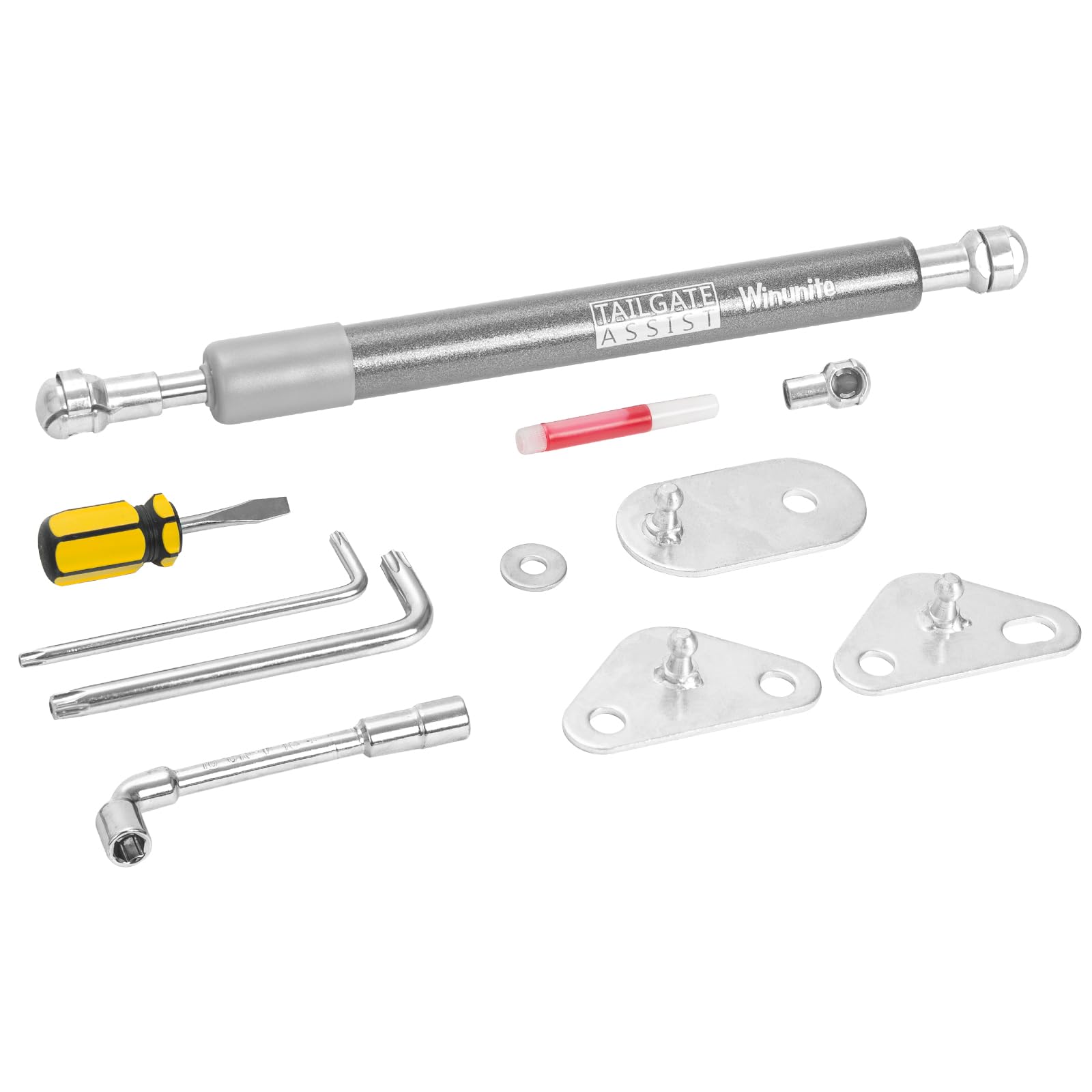 Winunite Compatible With 2015-2024 F150 Gray Tailgate Assist Shock Truck Lift Assist Fits For Truck Tailgate Accessories Soft Op