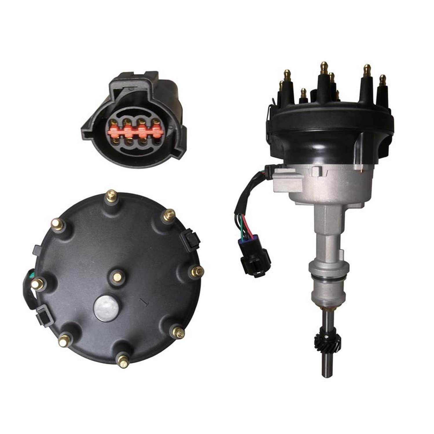 OEG Parts New Distributor Compatible With Ford Econoline E-150 E250 E-350 5.8 V8 351 1993 1994 1995 1996 1997, Replaces F4TE-121