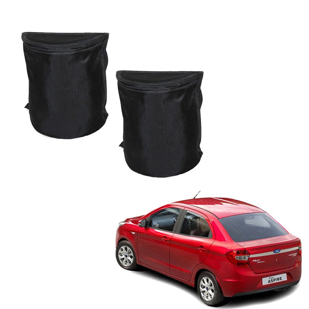 Kozdiko Semi Cylindrical Car Dustbin Set of 2 Pcs for Ford Figo Aspire