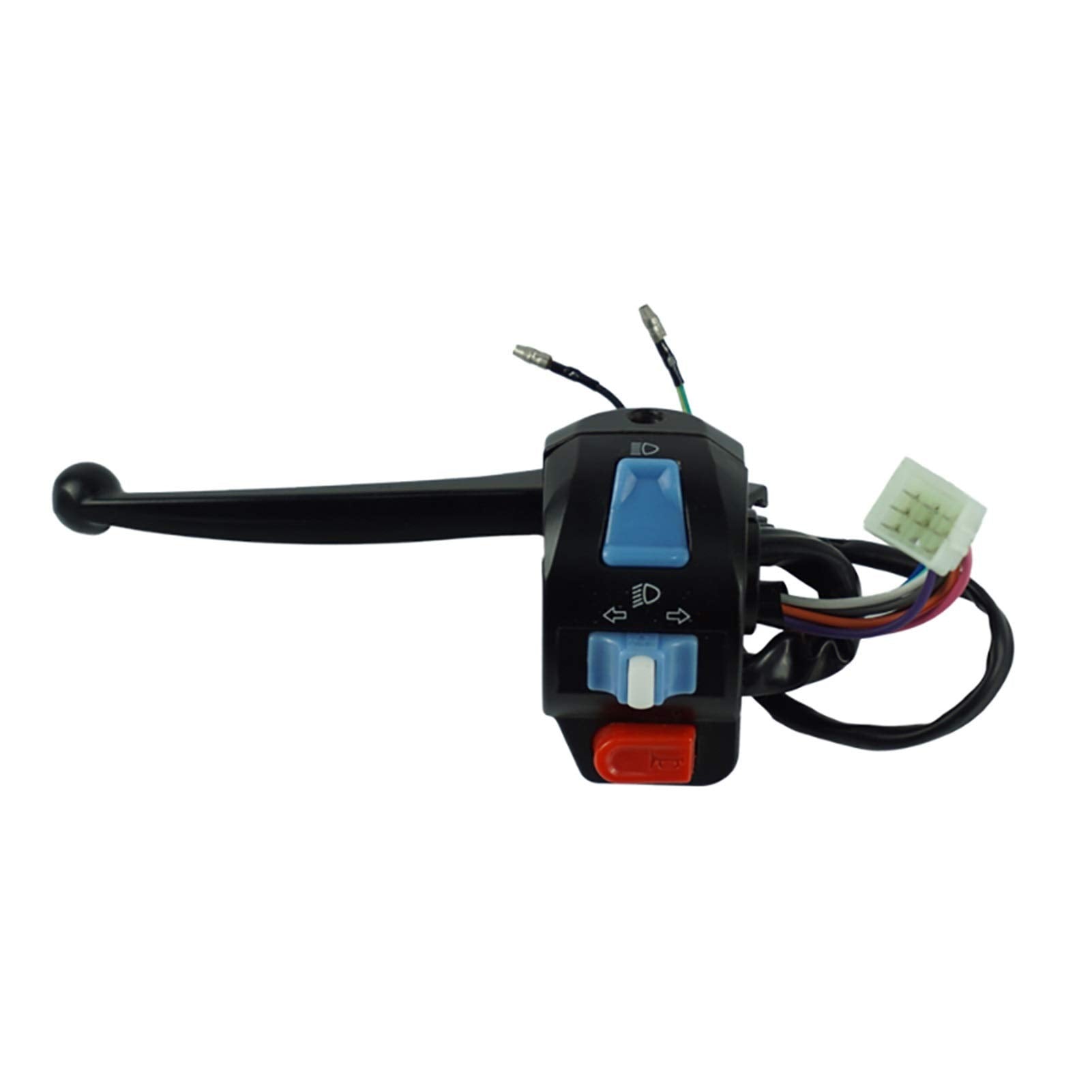 XDF 1 Pair 12V Waterproof Motorcycle Left and Right Handlebar Control Switch Horn Turn Signal Compatible with GY6 50cc 125cc 150