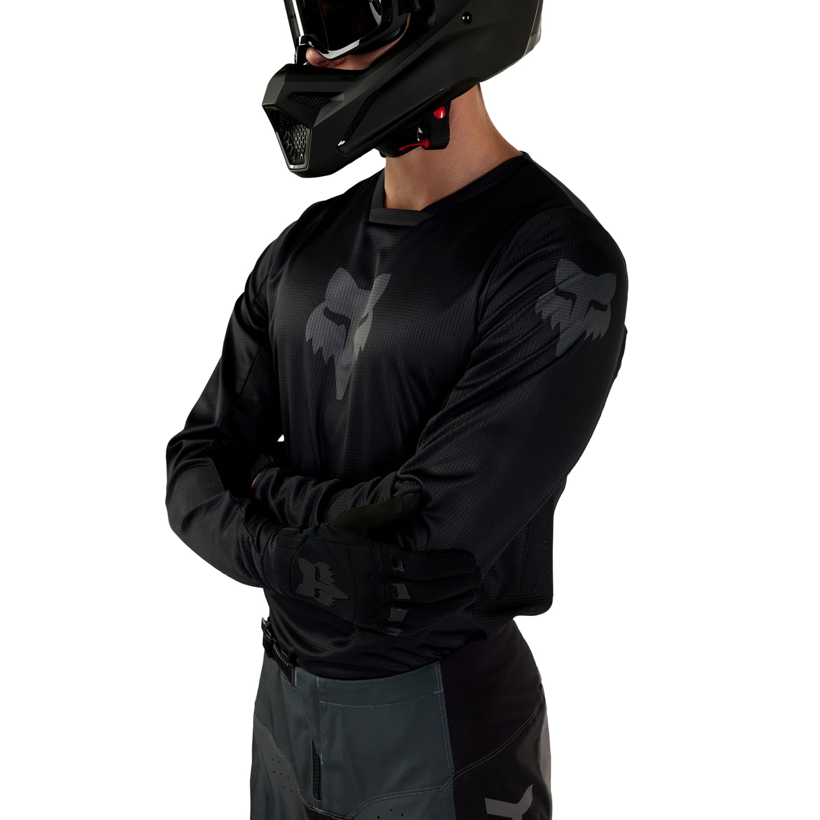 Fox Racing 180 Blackout Motocross Jersey, Black, Medium
