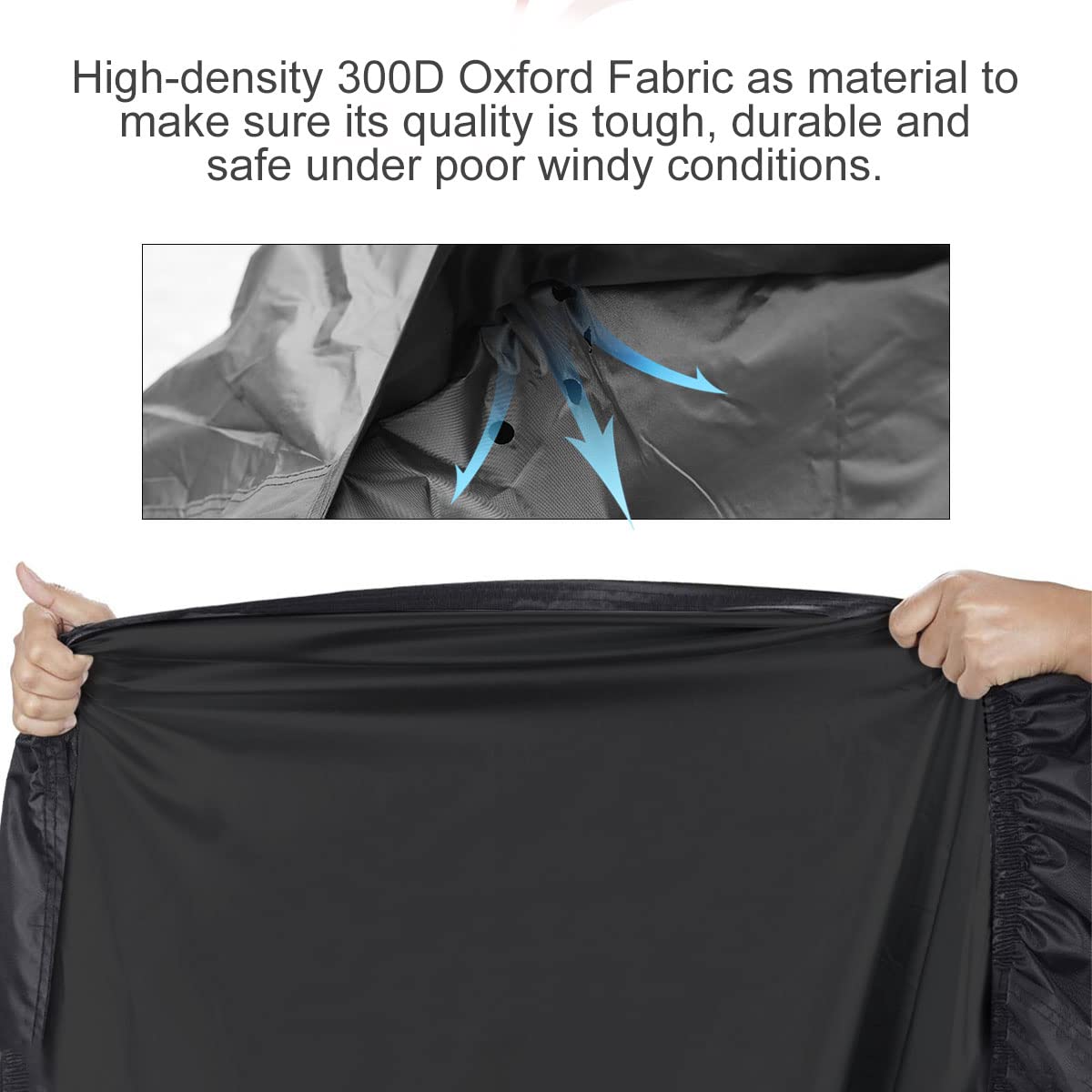 300D Motorcycle Cover for Touring Models Road King Street Glide Road Glide Outdoor Bike Cover Windproof Heavy Duty Waterproof Pr