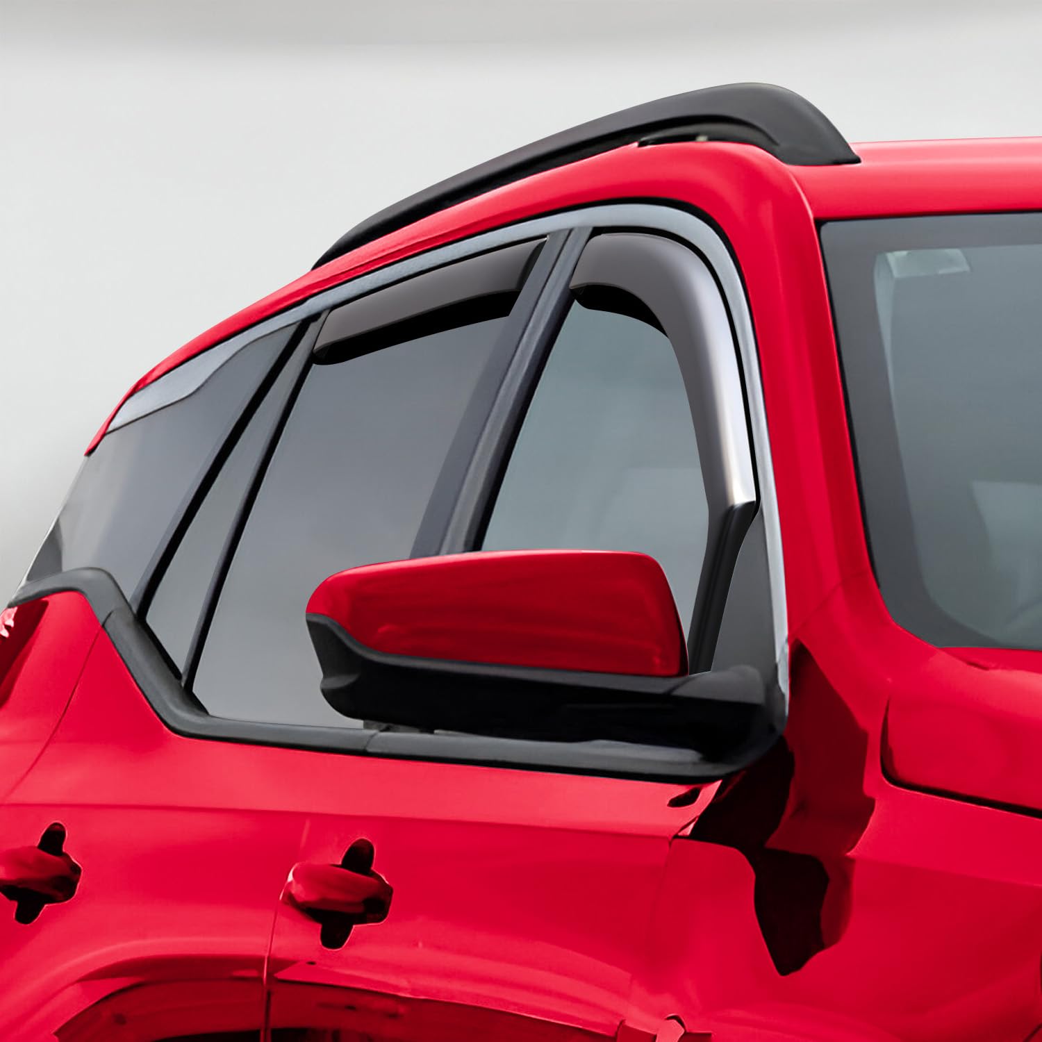 Voron Glass In-Channel Extra Durable Rain Guards For Gmc Terrain 2018-2024, Window Deflectors, Vent Window Visors, 4 Pieces - 20