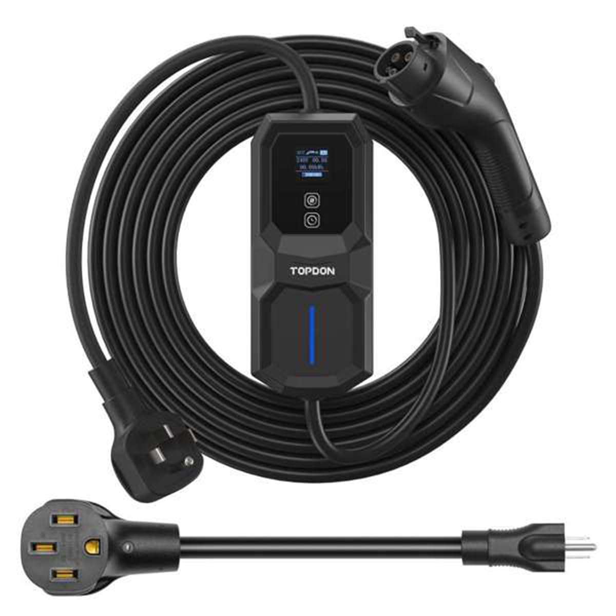 TOPDON USA - PULSEQ AC Portable 32A Level 2 Portable EV Charger