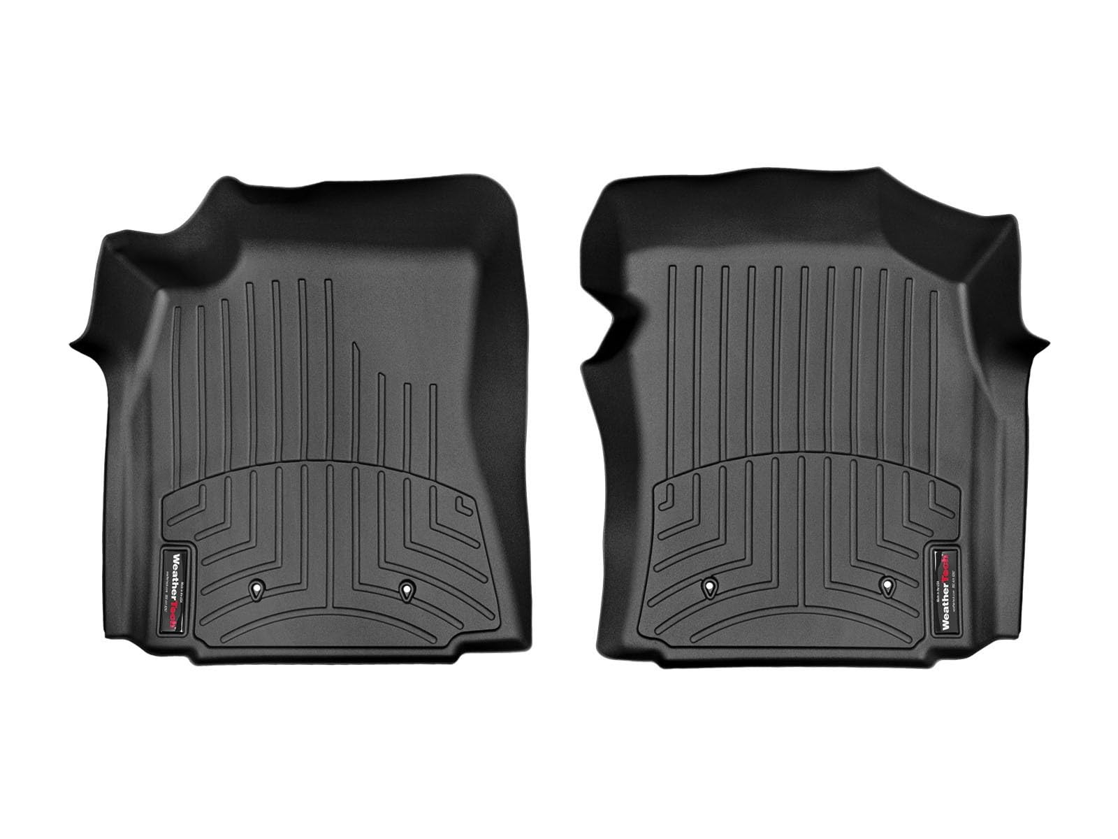 WeatherTech Custom Fit FloorLiners for Toyota Tundra - 1st Row (440011), Black