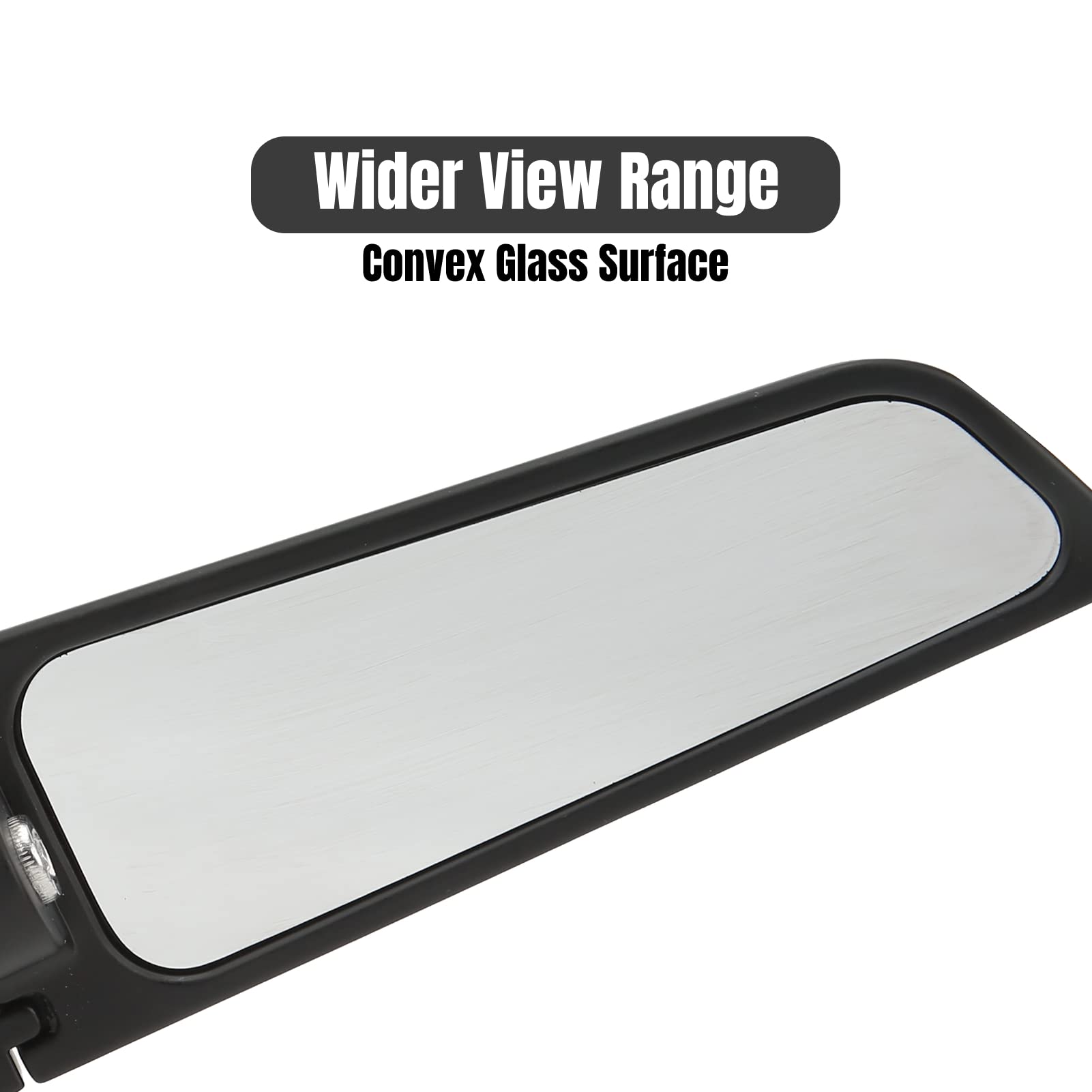 2024 Latest Motorcycle Wing Mirrors Compatible with Ninja 400 Mirrors Honda Kawasaki Suzuki Motorcycle Rearview Mirrors w/Adjust