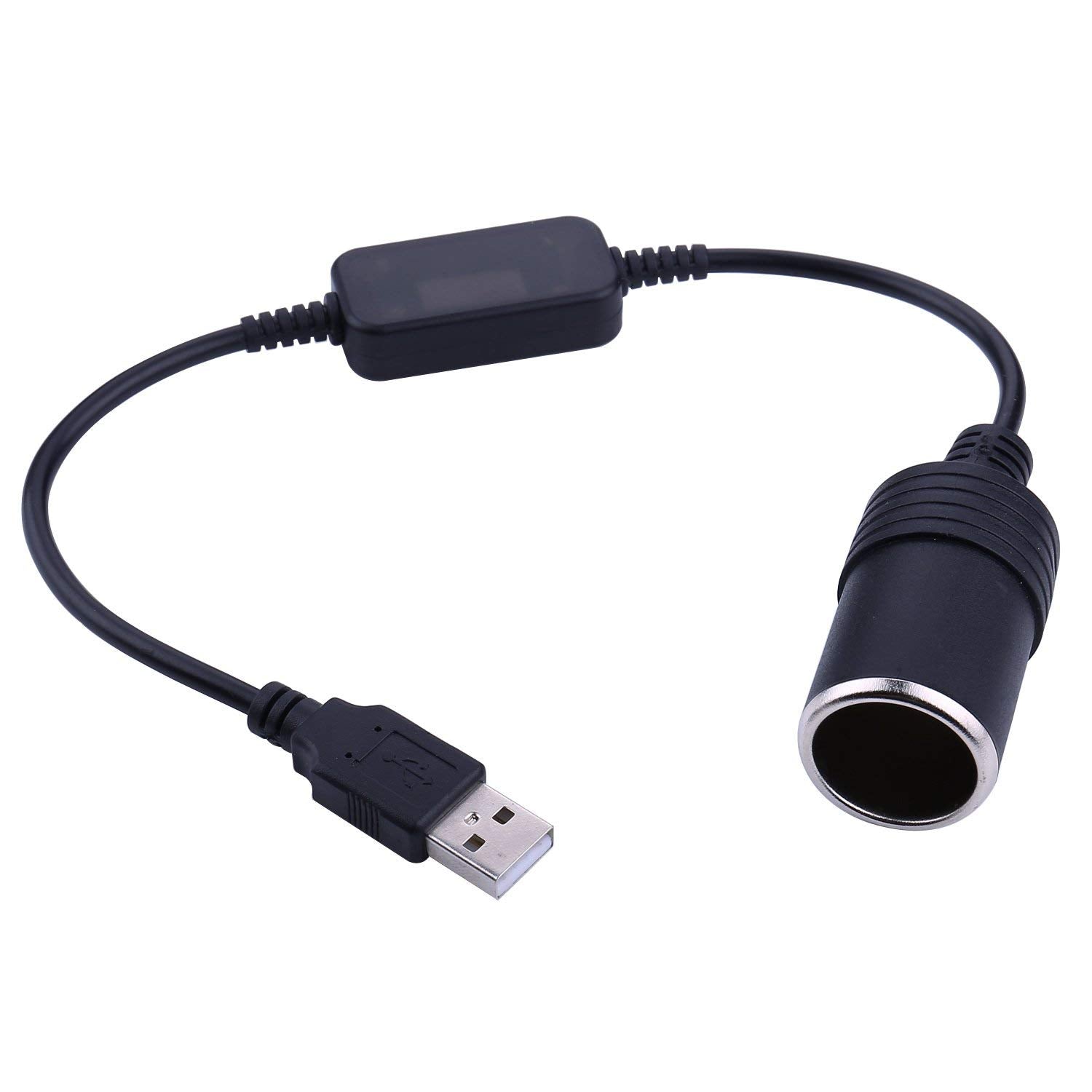 iGreely USB Cigarette Lighter Adapter - A Male to 12V Female Converter, 1Ft/30cm Cable, Model 4351497720