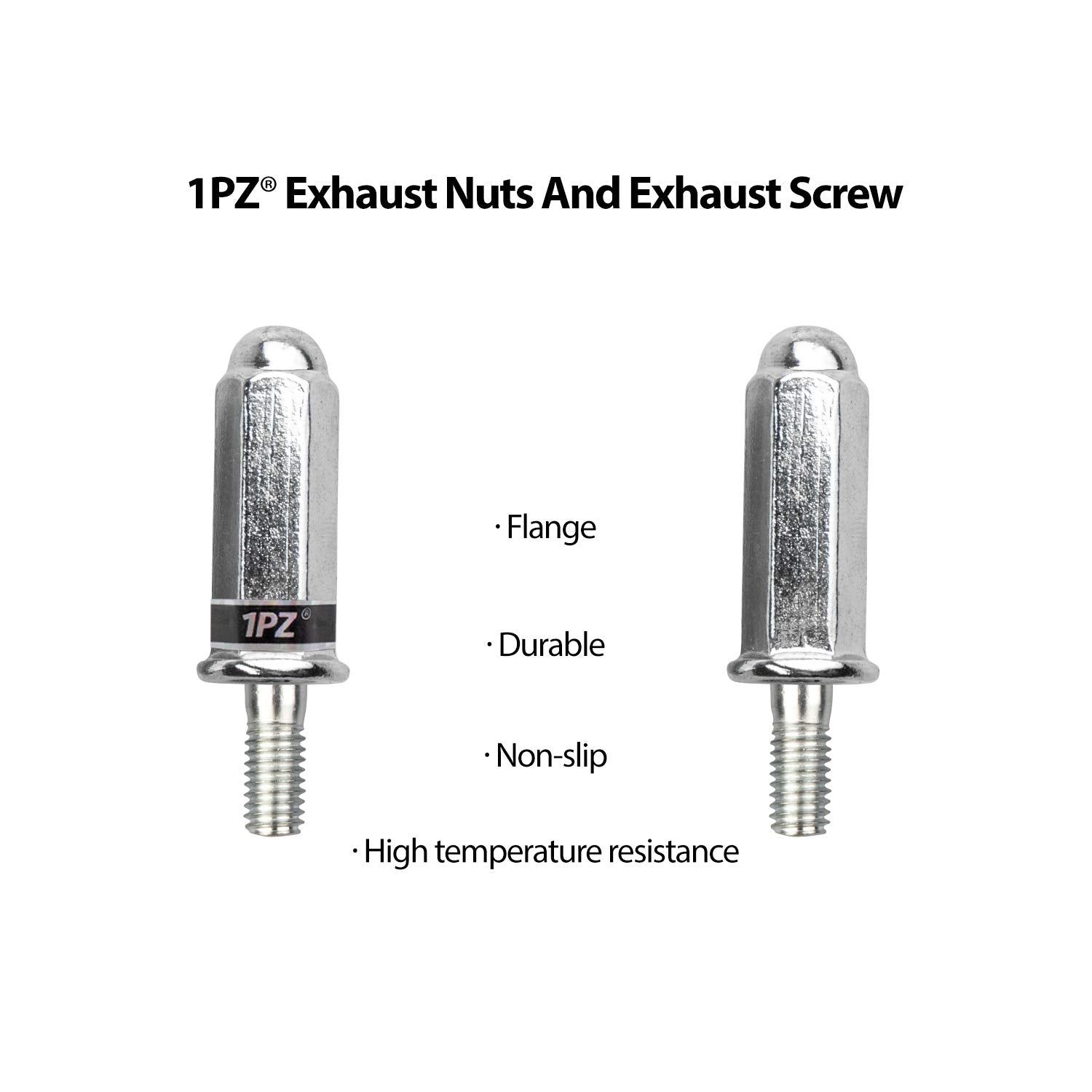 1Pz Ebg-Sl1 Exhaust Bolt And Gasket For Gy6 50 Cc 70Cc 90 Cc 110Cc 125 Cc 150Cc Scooters Atvs Go Karts Moped Quad 4 Wheeler Dune