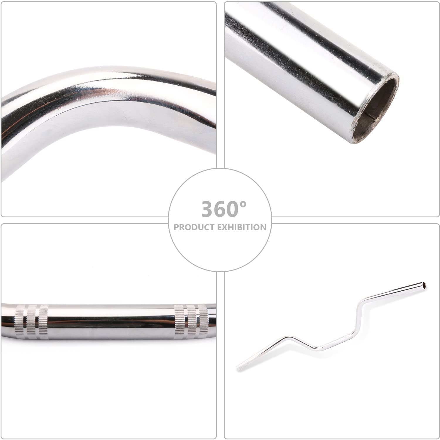 AnXin 7/8" Chrome Alloy Steel High-Rise Drag Handlebars for Sportster XL 883 1200 Cruiser Bobber Chopper Dyna Softail Model R151114061