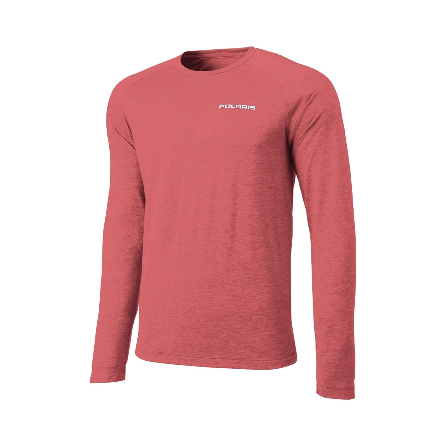 Polaris Mens Performance Long-Sleeve Shirt, Classic Fit, Poly, Cotton, Rayon Blend, Red - 2864600,Red,3XL