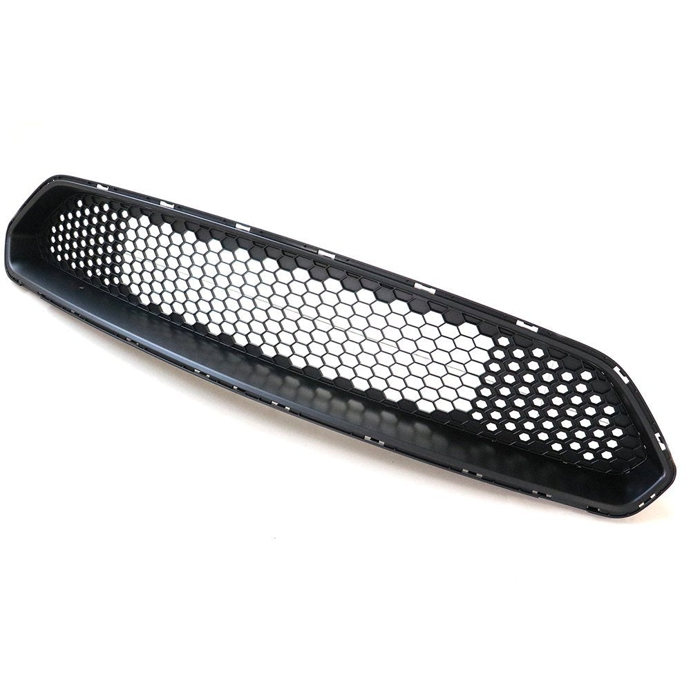 Ikon Motorsports Front Upper Grille, Compatible With 2018-2023 Ford Mustang Mesh Style Matte Black Abs Replacement Front Bumper
