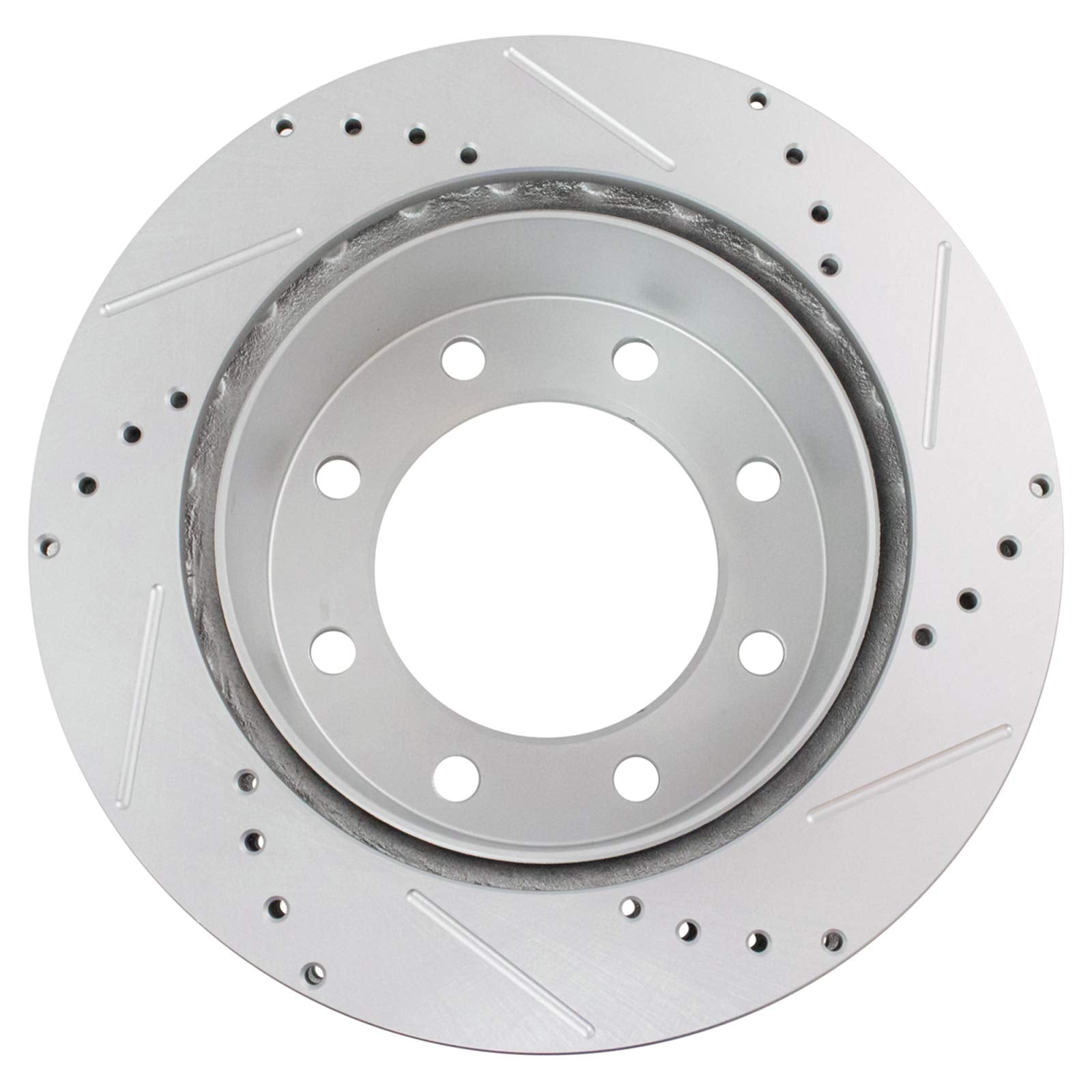 Trq Rear Performance Brake Rotors Set Premium G-Coated Compatible With 2000-2005 Ford Excursion 1999-2004 F-250 Super Duty F-350