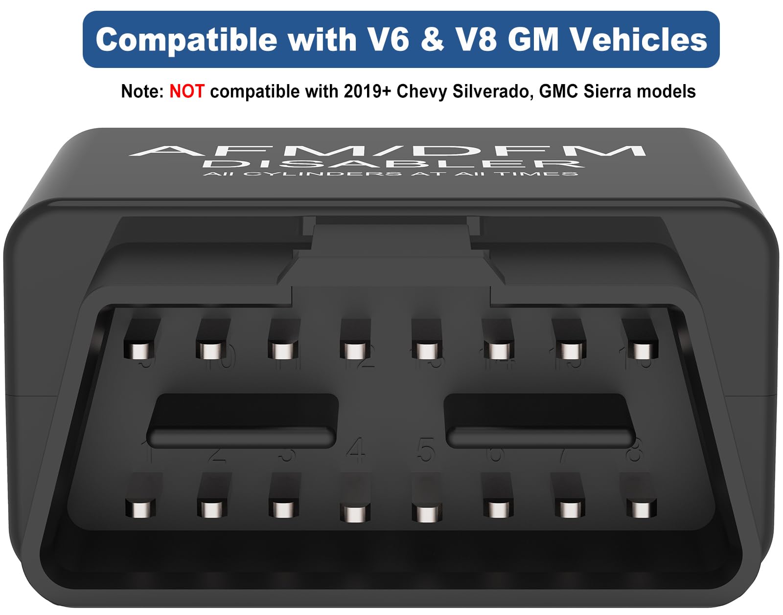 CYTROBE AFM Disabler RA003 for GM V6/V8 - Active Fuel Management Disabler, Red, Compatible with 5.3L/6.0L/6.2