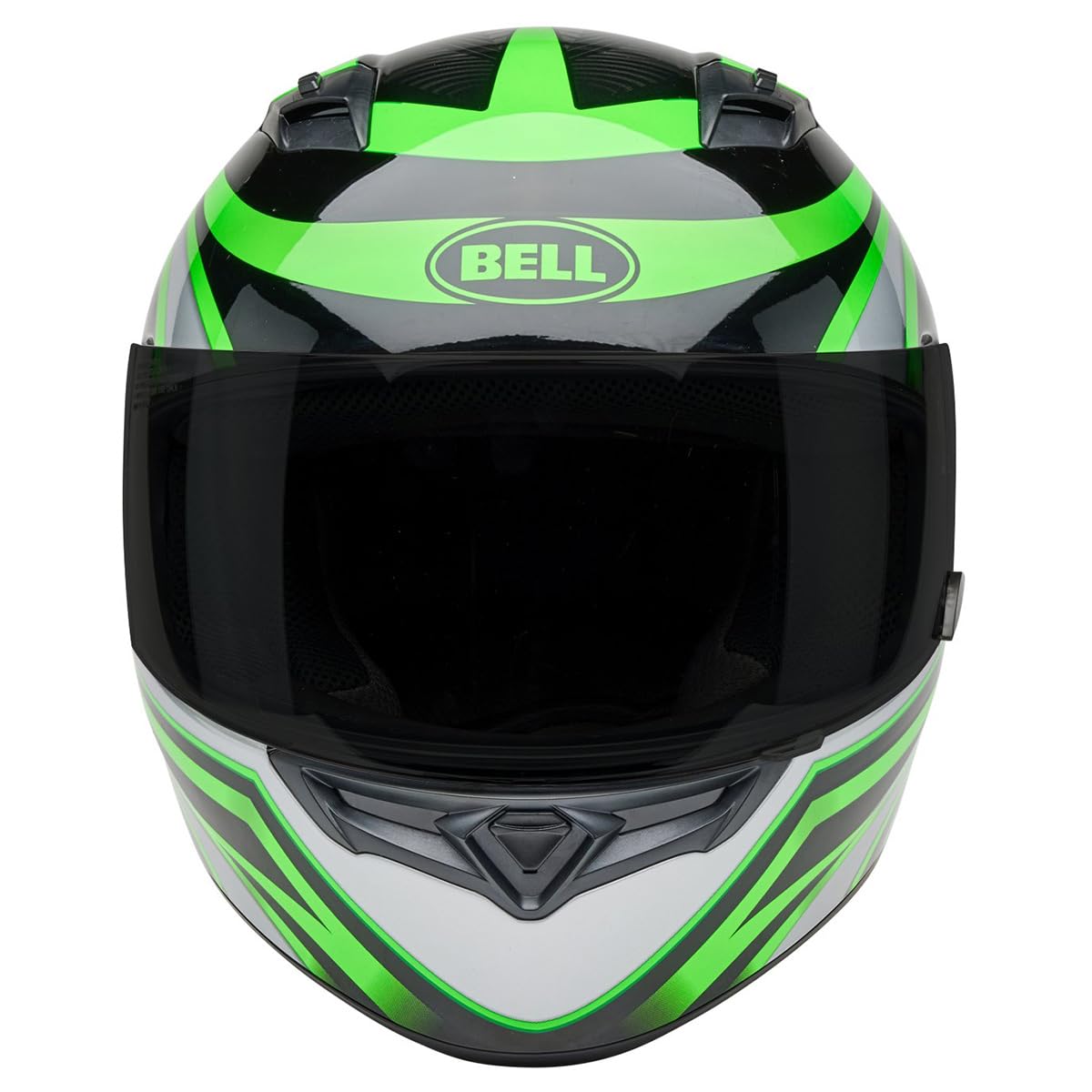 Bell Qualifier Full-Face Motorcycle Helmet (Gloss Conduit Black/Kryptonite - Medium)