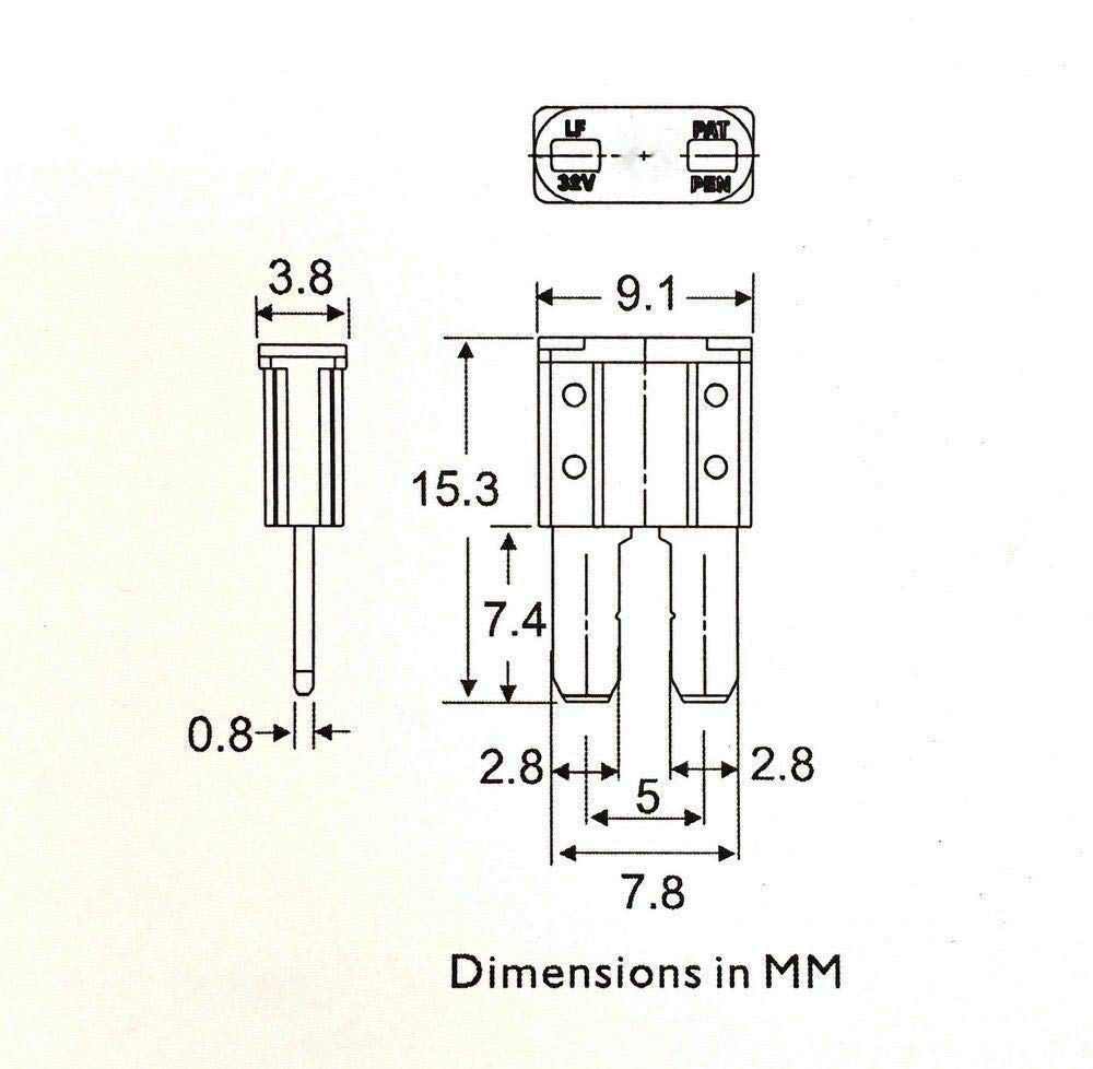Micro2 Atr Automotive Fuses Assorted 70Pc 5, 7.5, 10,15, 20,25 & 30 Amp Set Pack