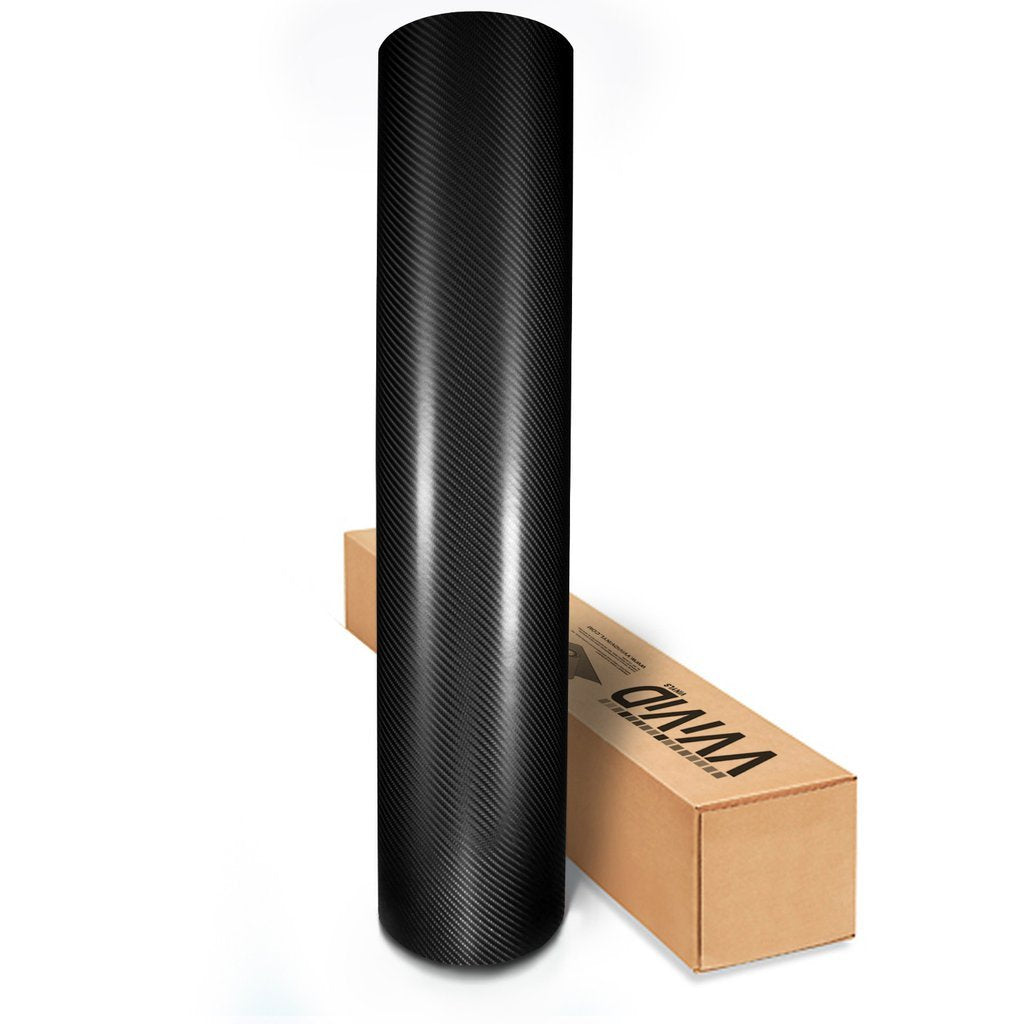 VViViD Black Carbon Fiber Vinyl Wrap Roll, 20ft x 5ft, with Air Release Technology, Durable Vinyl Material