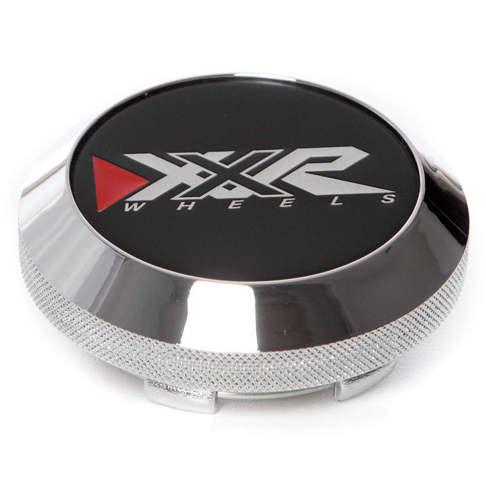 Circuit Performance XXR Wheels Center Cap, Chrome/Black, Model CAP-654C-BK-EMB, Fits Styles 527, 530, 531, 532, 535,