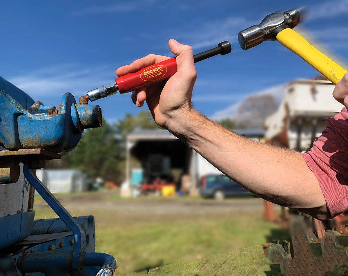 Grease Buster Tools Original Grease Buster® - USA-Made Grease Cleaner, Model 8542064321, Cleans Fittings, Pins, Shafts, and Joints
