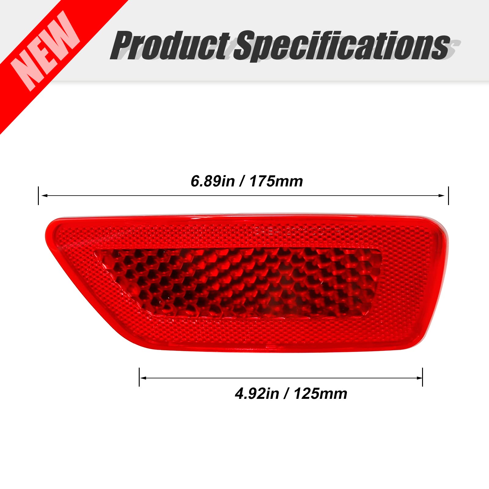 Vkinman 57010720Ac Rear Bumper Trim Reflector Lights Replacement For Jeep Grand Cherokee Dodge Journey 2011-2021 Rear Driver Rig