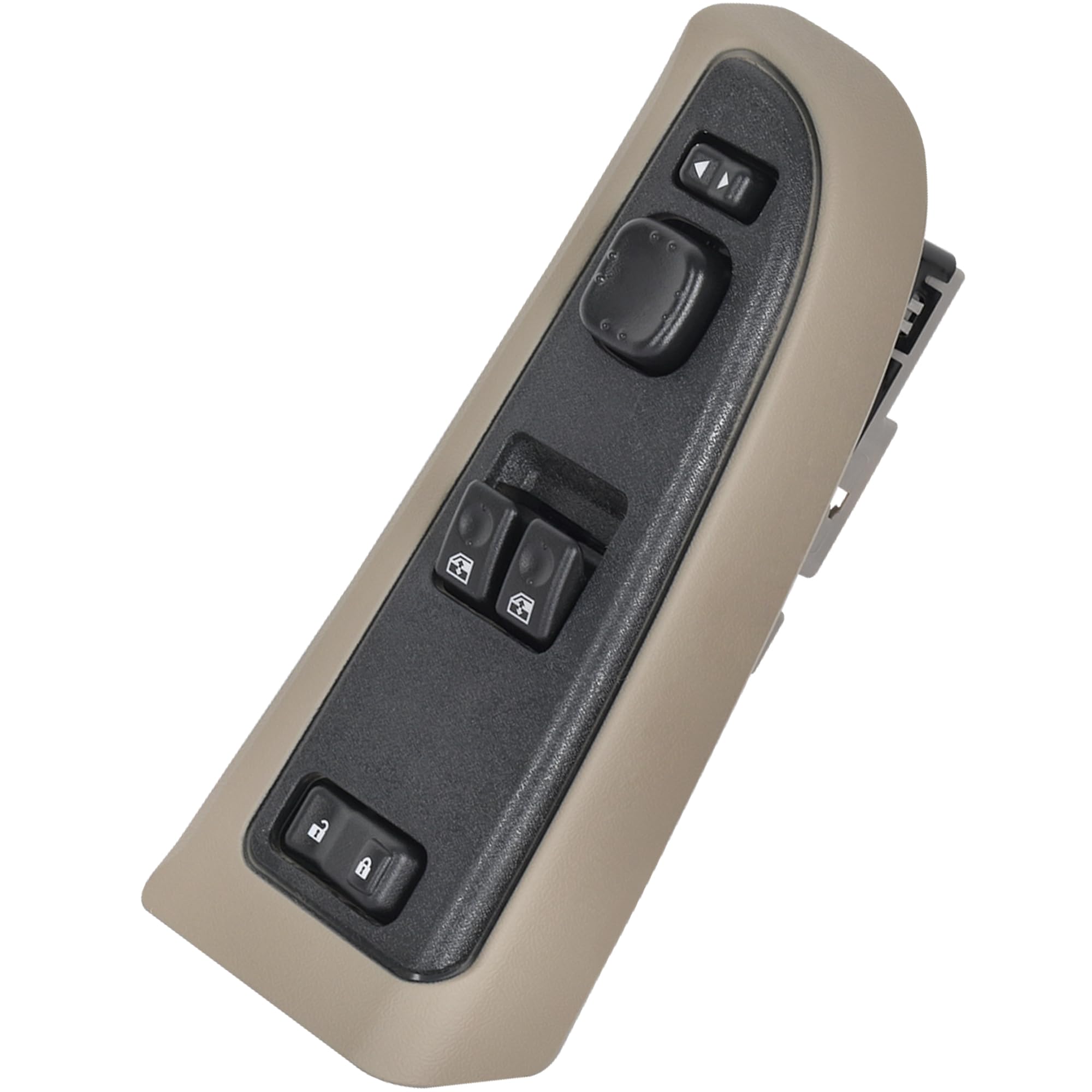 ASOPARTS 15883318 Front Driver Side Door Lock and Power Window Switch & Tan Bezel Assembly Fit for 2003-2007 Chevy Silverado, 20