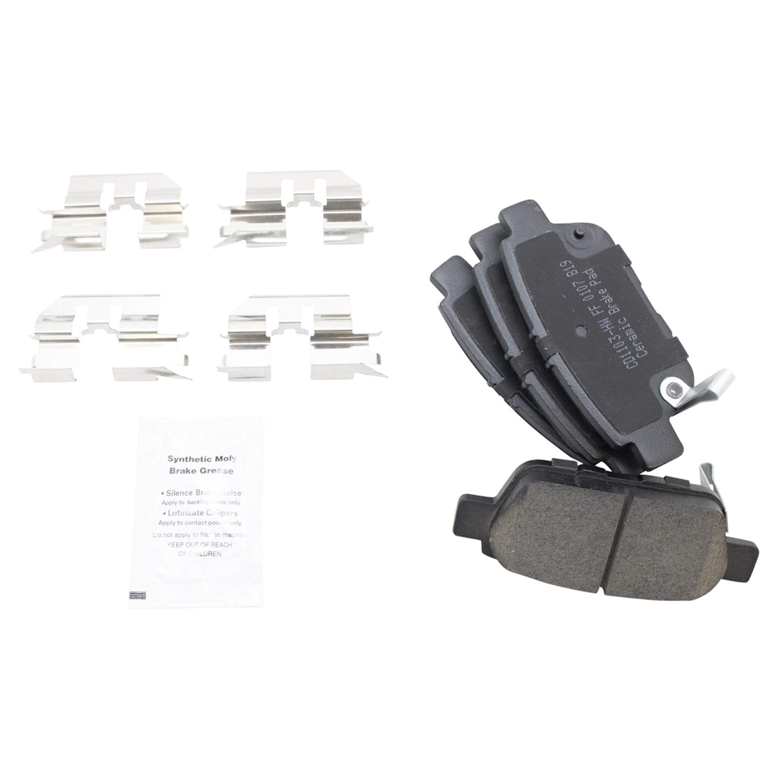 Trq Rear Brake Pad & Rotor Kit Brake Pads Brake Rotor Ceramic Compatible With 2006-2014 Honda Ridgeline