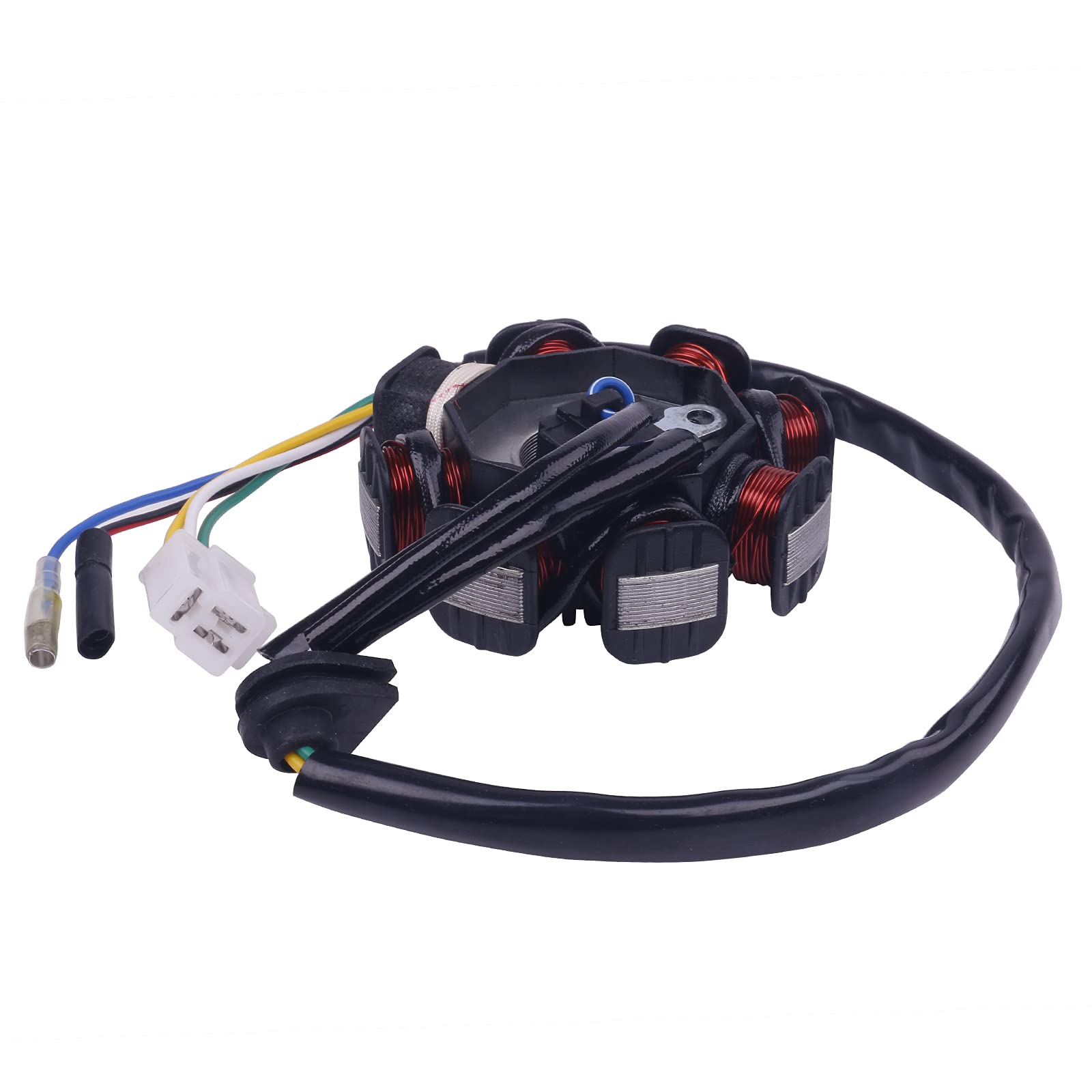 Glixal GY6 Magneto Stator 49cc 50cc 80cc 100cc for 139QMB 139QMA 147QMD Scooter ATV Go-kart Bug