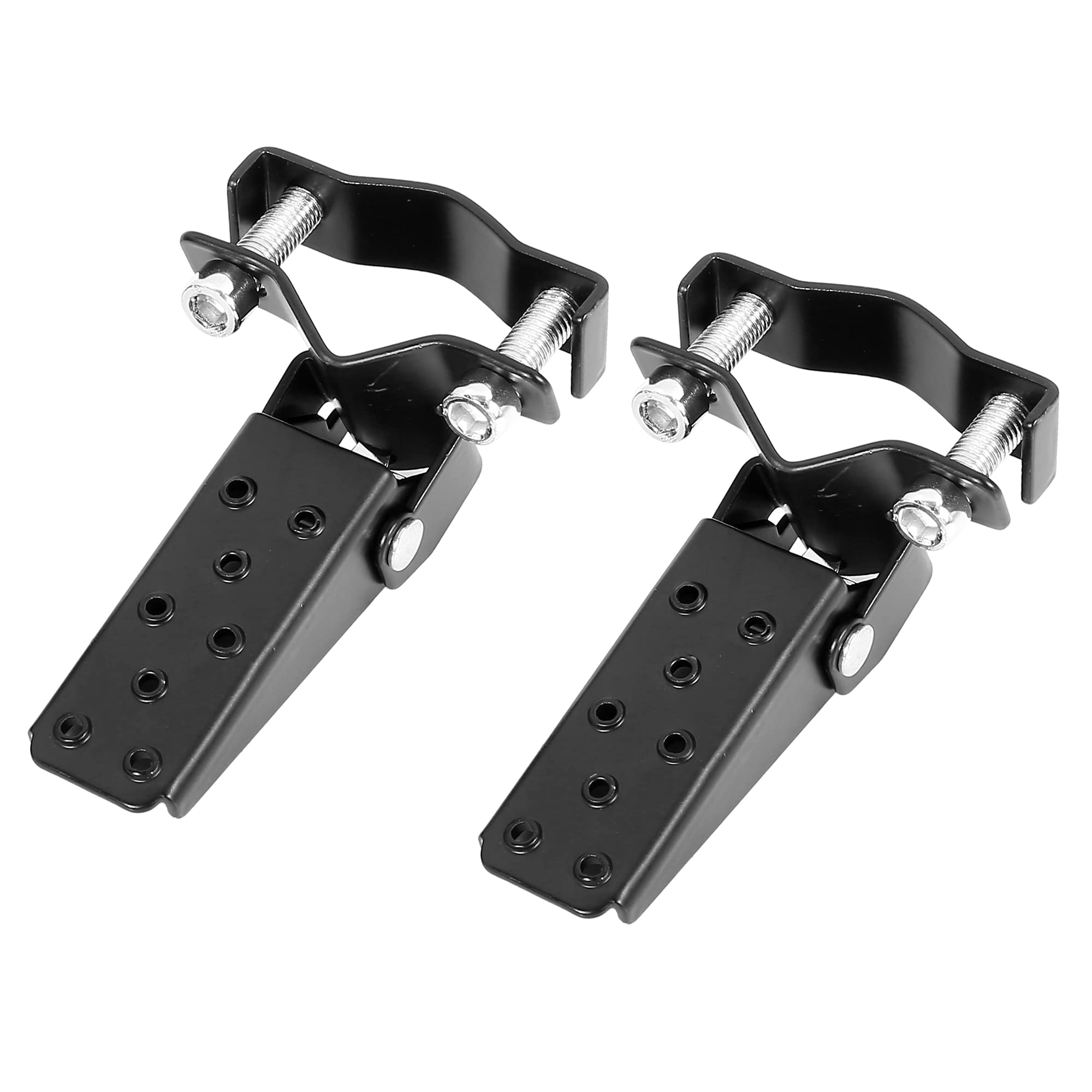 F FIERCE CYCLE 1 Pair 8mm Stainless Steel Universal Motorcycle Folding Rearsets Rear Footrest Footpeg Pedal Peg Bike Bicycle Cyc