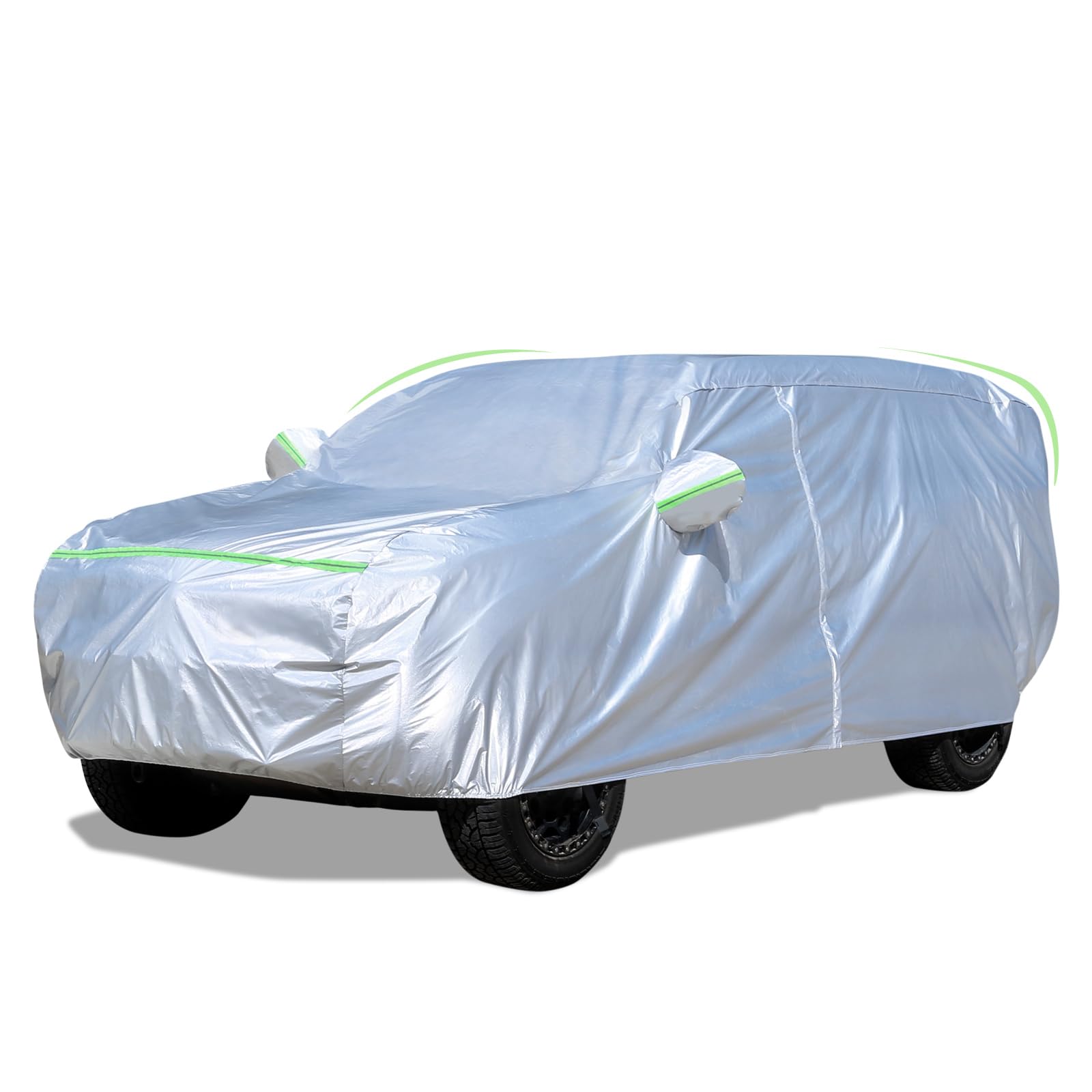 YINOK SUV Car Cover (175-190 inches) - Universal Fit, Waterproof, Dupont Oxford, All Weather, Hail Protector, Sun Protection, Do