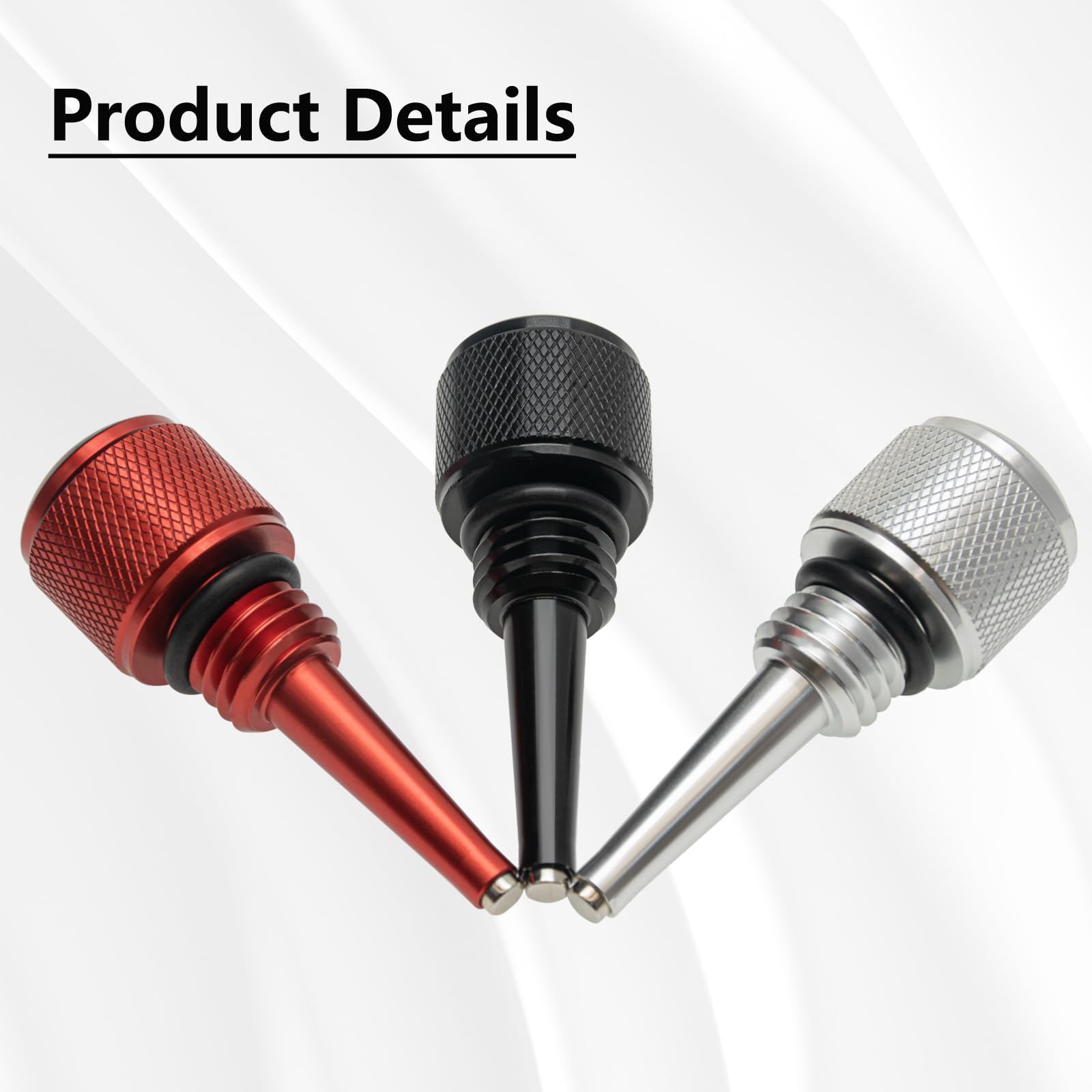 QHDSGZS Set of 3 Replacement for 55201 Magnetic Oil Dipstick for Inverter Generator with O Ring,Compatible with Predator/Wen/Yam