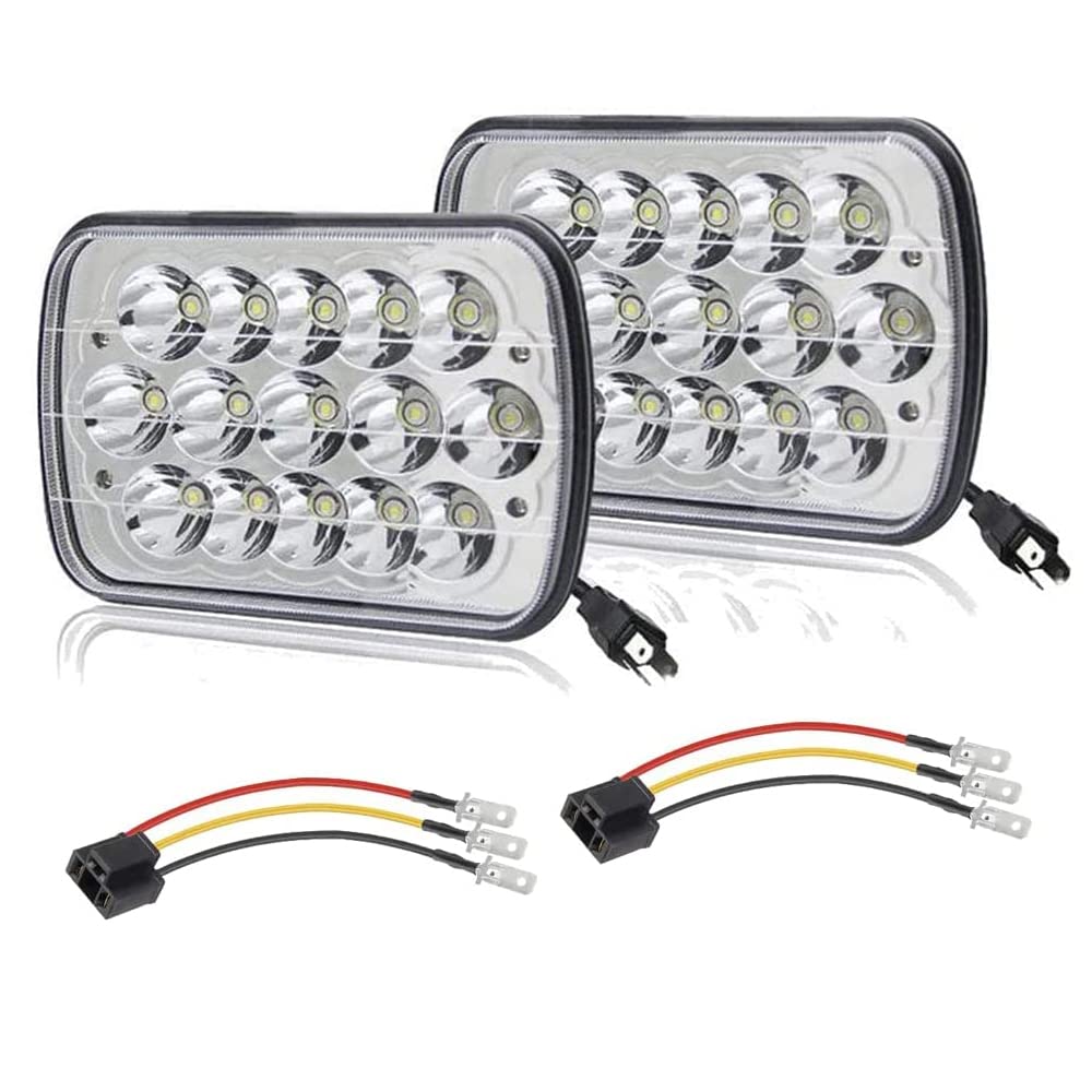 Amuniesun Compatible With Chevy Express Cargo Van 1500 2500 3500 Truck Lights 7''X6 6X7 Inch Super Bright High Low Beam Headligh