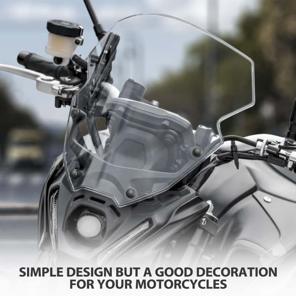 Lorababer Motorcycle Windshield Spoiler Windscreen Air Flow Wind Deflector Compatible With Y-Amaha Mt09 Mt 09 Mt-09 2021 2022 21
